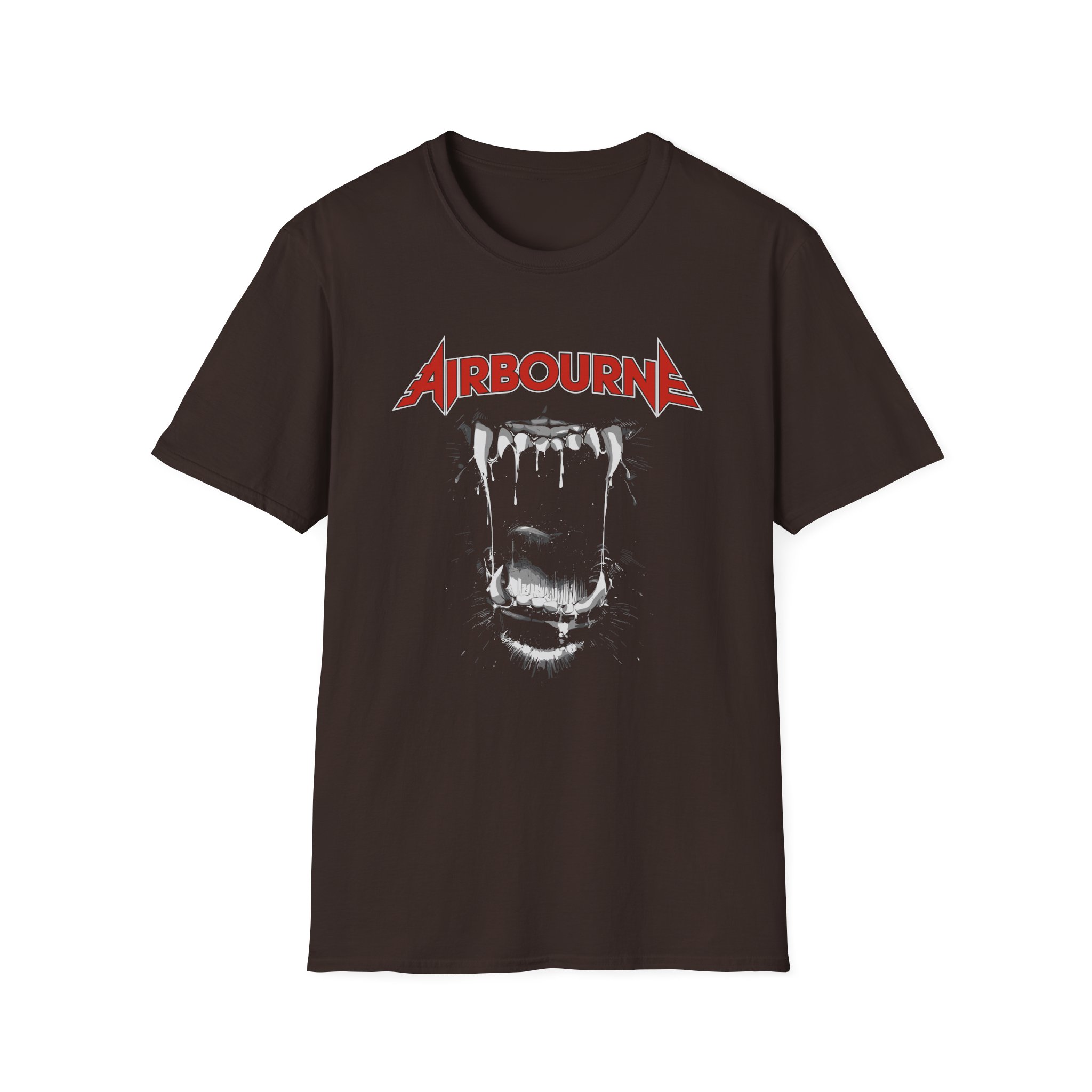 Airbourne Black Dog Barking Tracks Unisex Softstyle T-Shirt