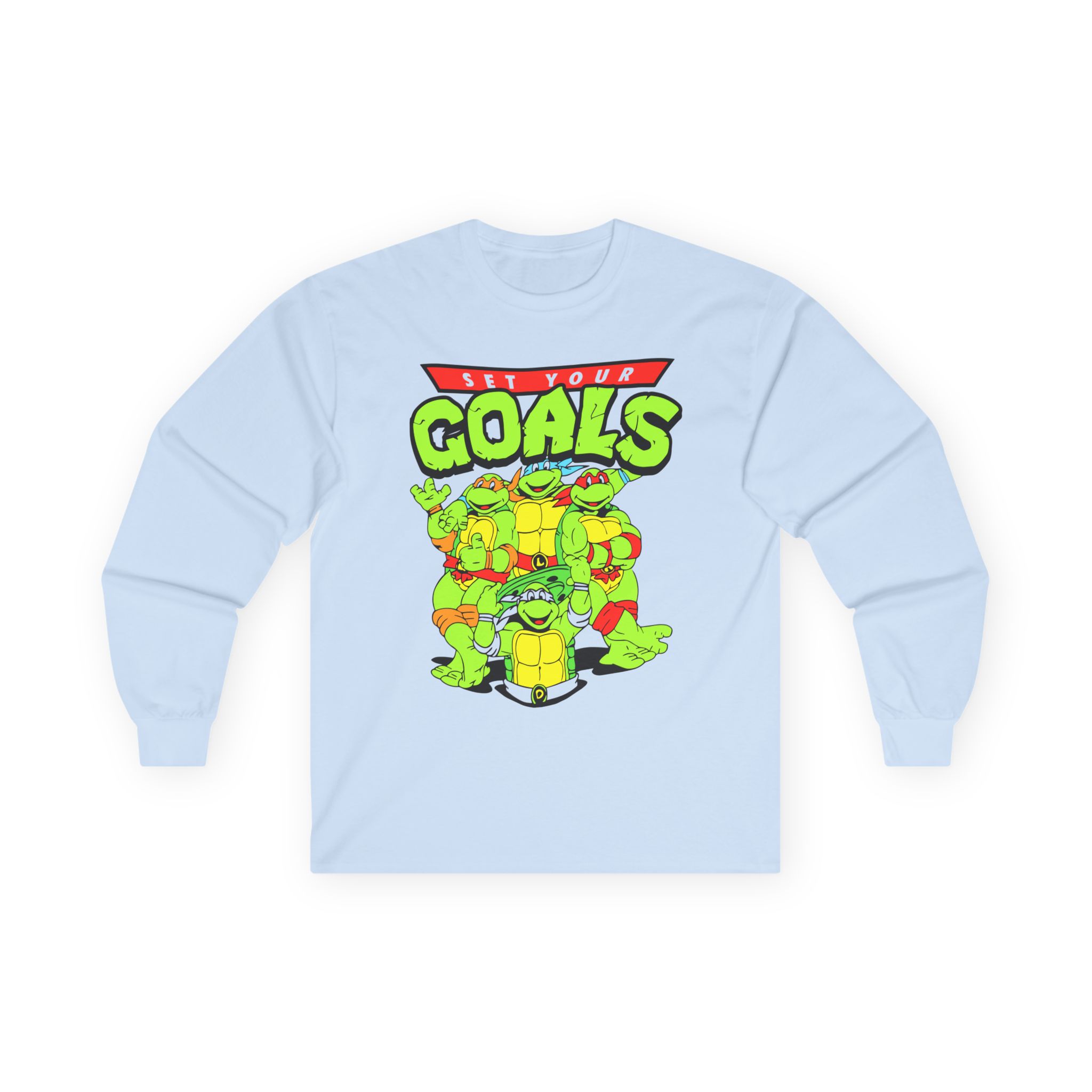 Set Your Goals Ninja Turtles Unisex Ultra Cotton Long Sleeve Tee