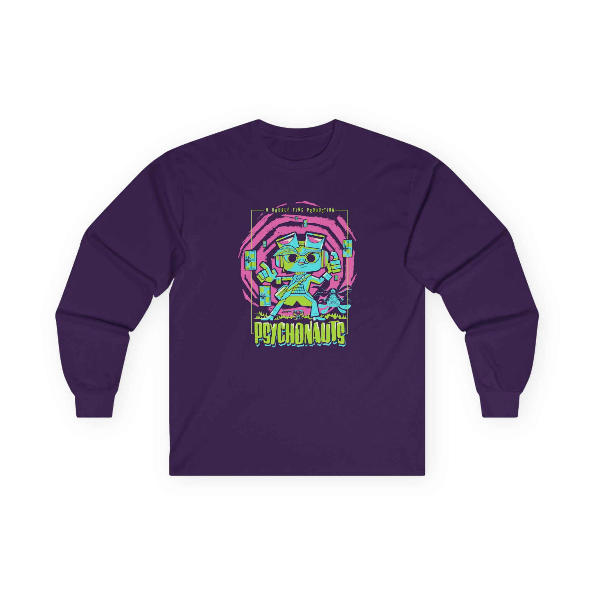 Double Fine Psychic Mystery Unisex Ultra Cotton Long Sleeve Tee