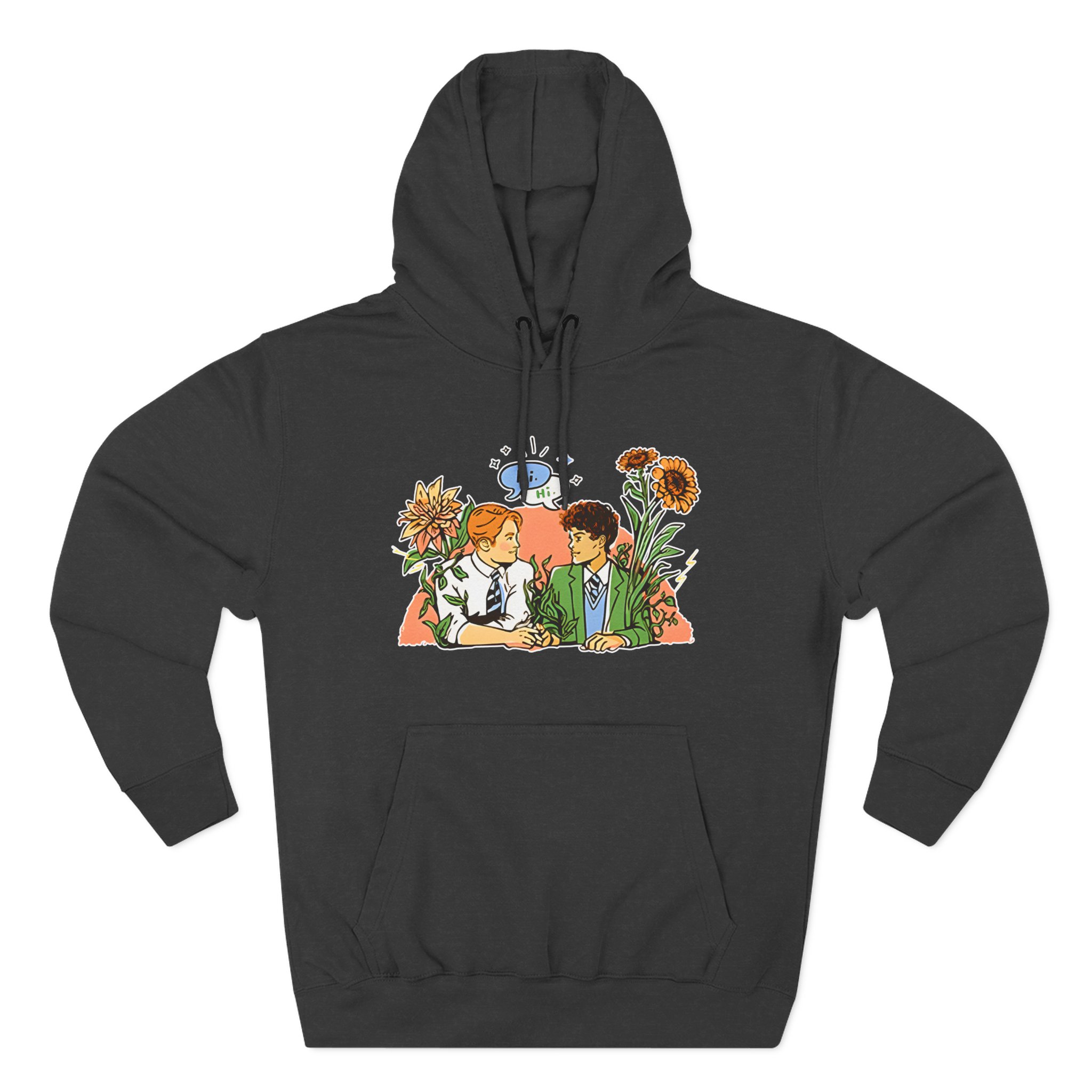 Heartstopper Nick & Charlie Three-Panel Fleece Hoodie