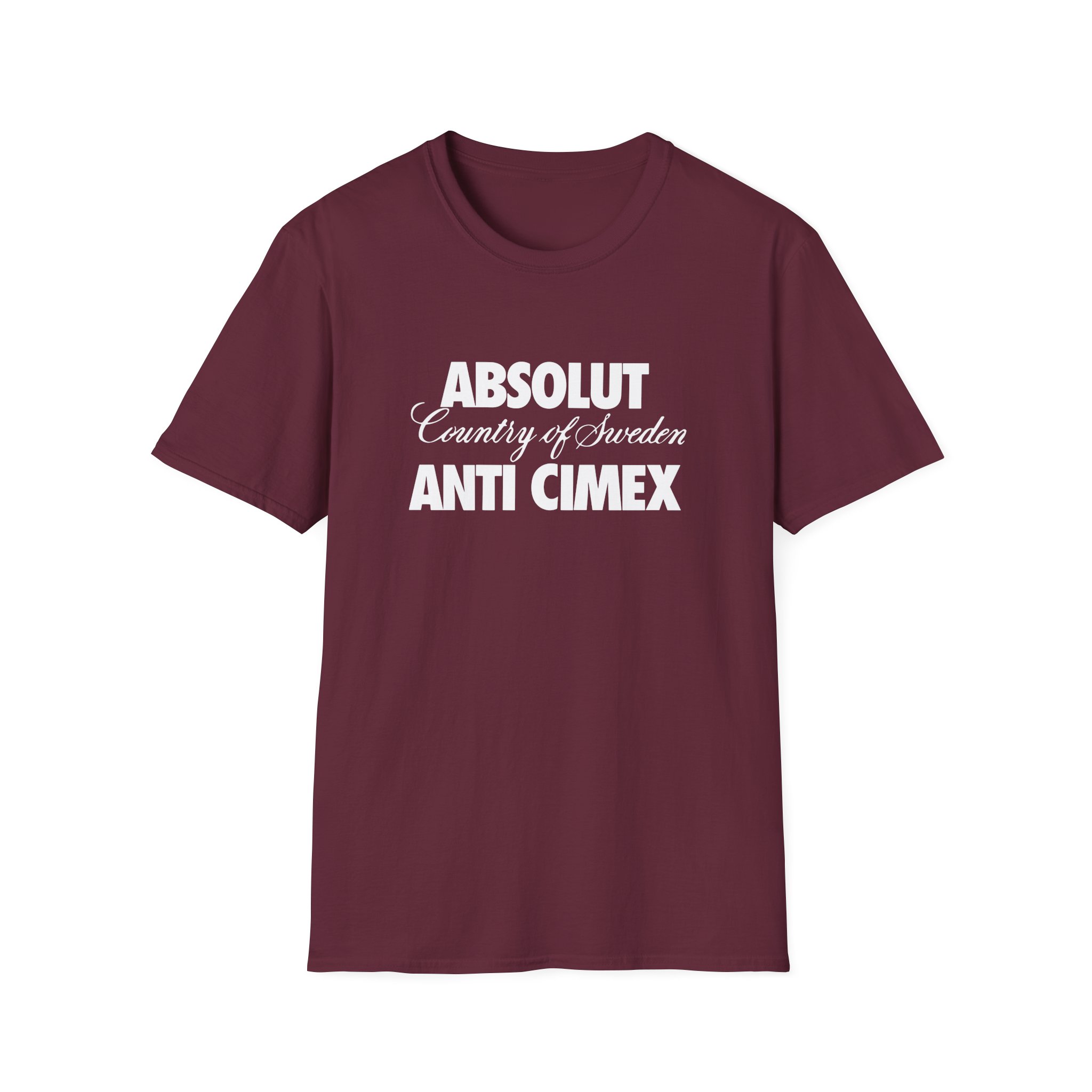 Anti Cimex Absolut Country of Sweden Unisex Softstyle T-shirt