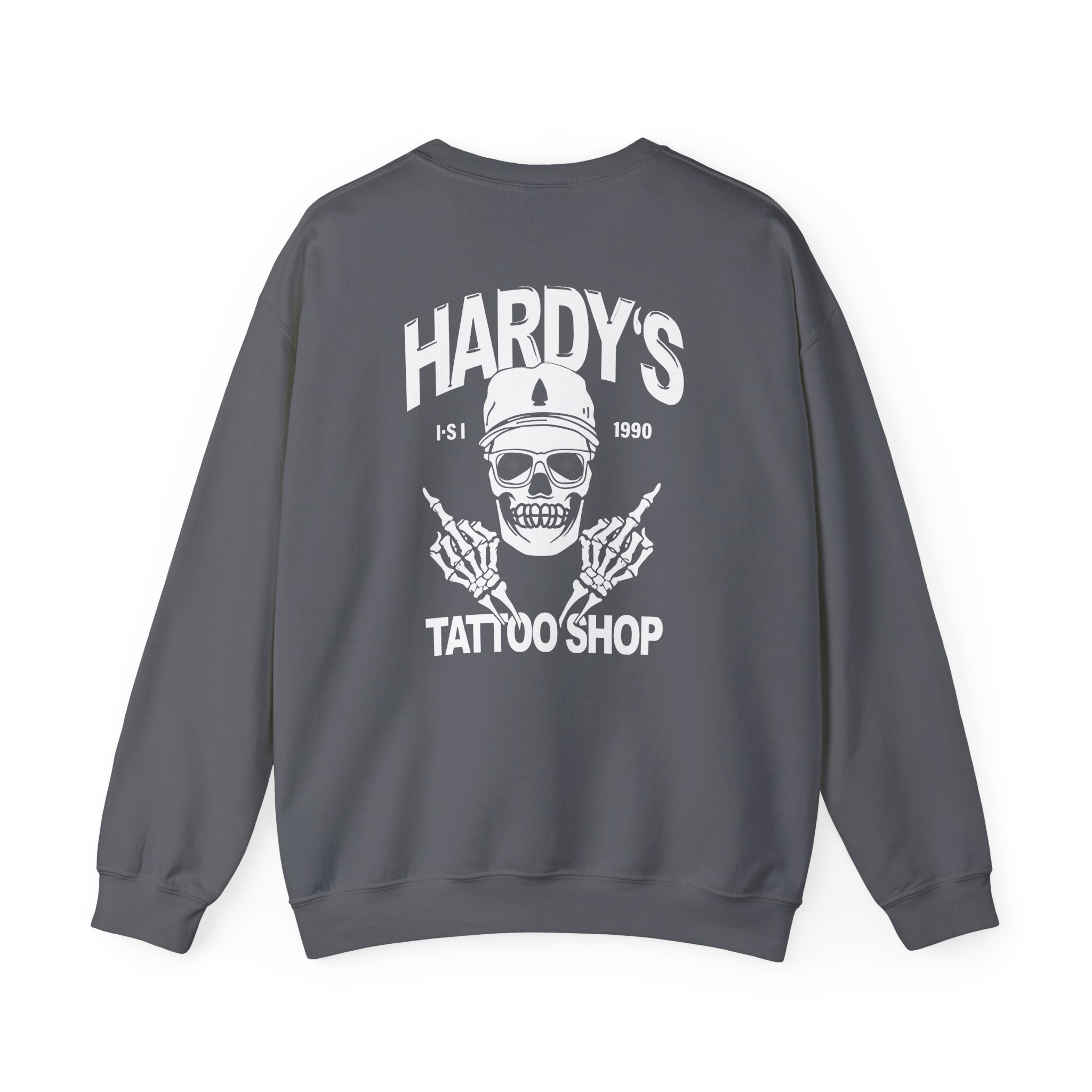 Hardy Tattoo Shop Unisex Heavy Blendâ„¢ Crewneck Sweatshirt