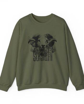 Solstafir Ram Olive Unisex Heavy Blend™ Crewneck Sweatshirt