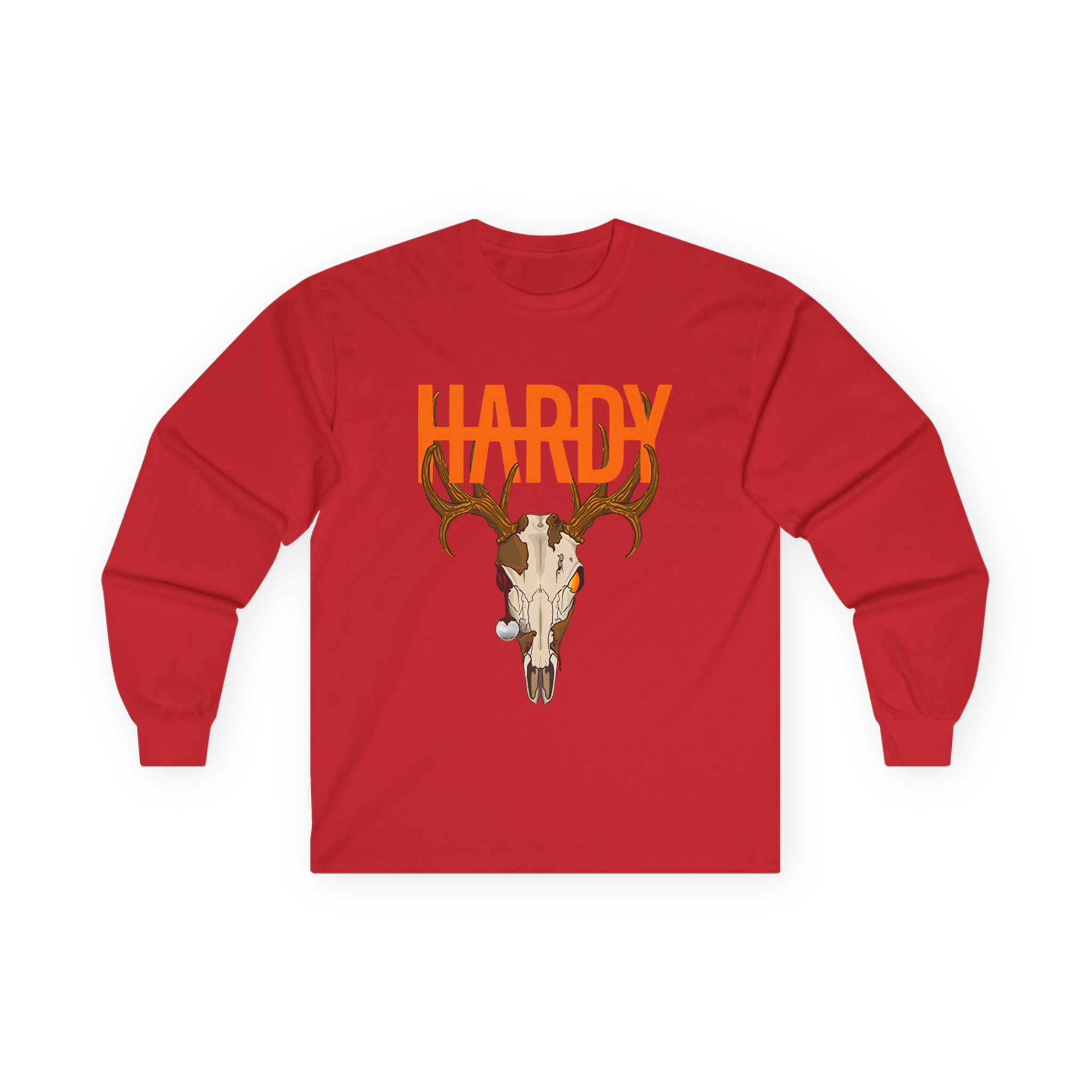 Hardy Deer Skull Unisex Ultra Cotton Long Sleeve Tee