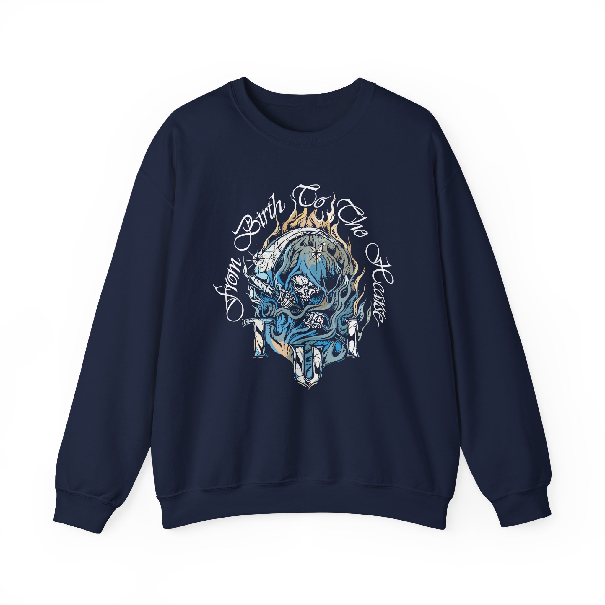Trapped Under Ice Birth to Hearse Unisex Heavy Blend Crewneck Sweatshir