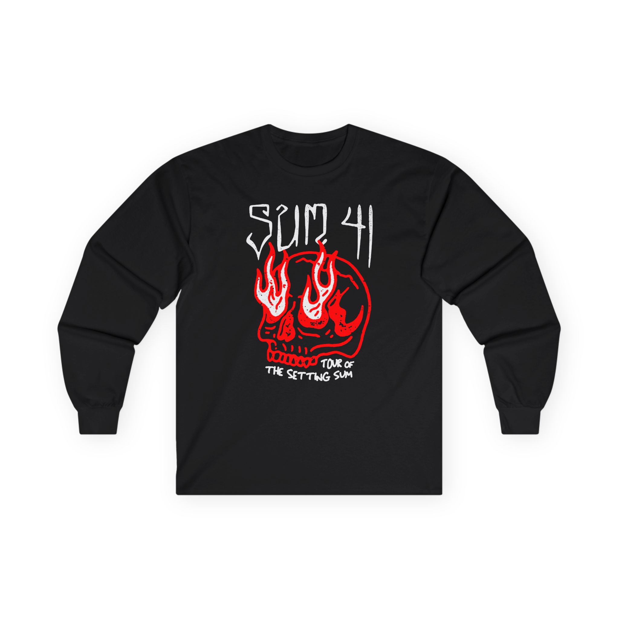 Sum 41 Skull Sketch Tour Unisex Ultra Cotton Long Sleeve Tee