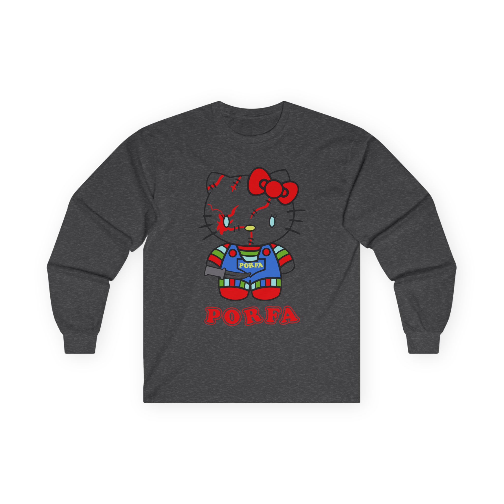 Porfa Hello Kitty Halloween Unisex Ultra Cotton Long Sleeve Tee