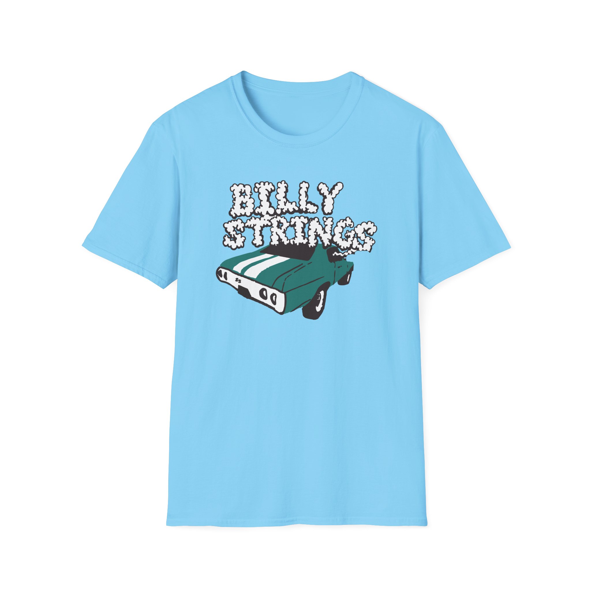 Billy Strings Imogene + Willie X Billy Strings Highway Prayers Green Car Unisex Softstyle T-Shirt