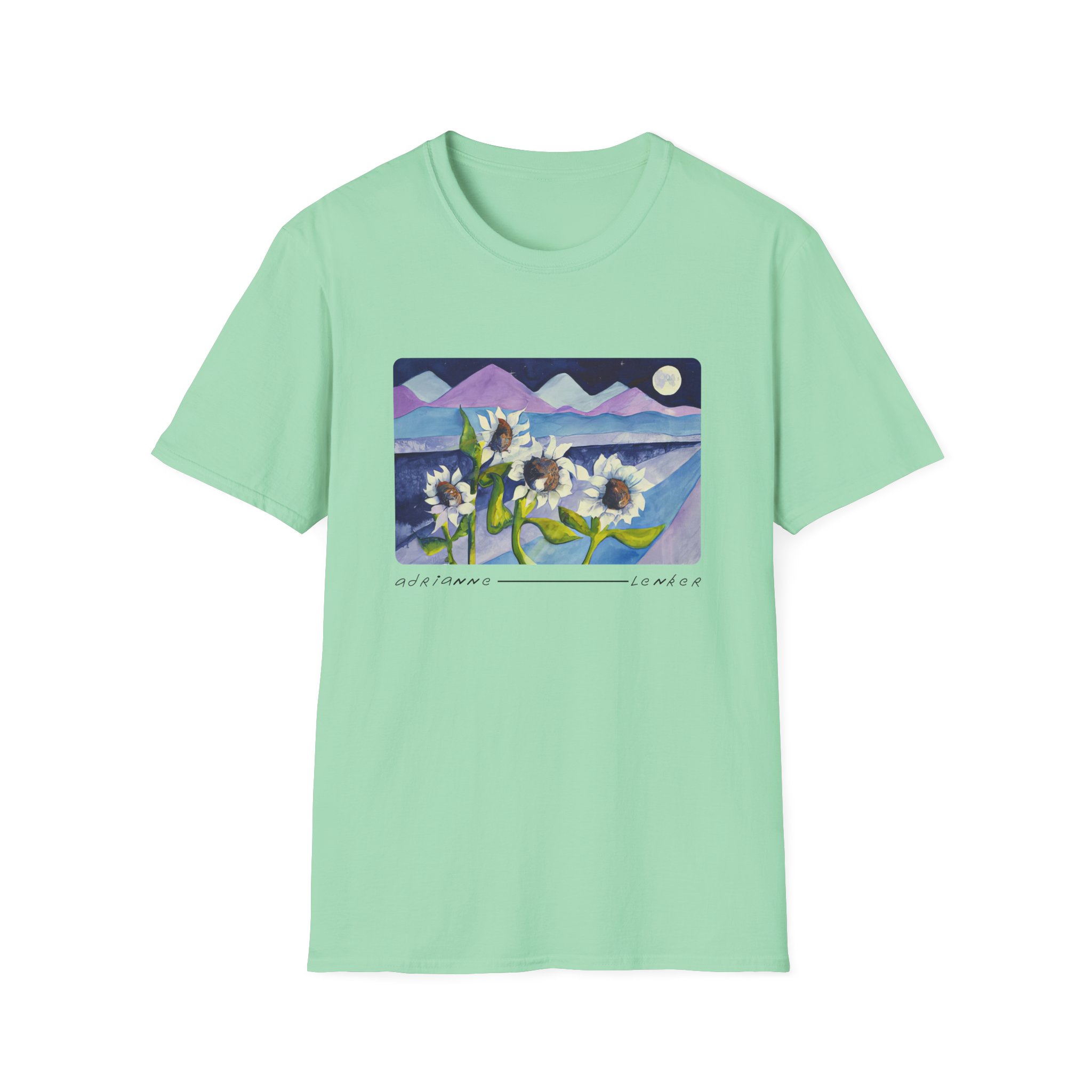 Adrianne Lenker Mema Moonflowers Unisex Softstyle T-shirt
