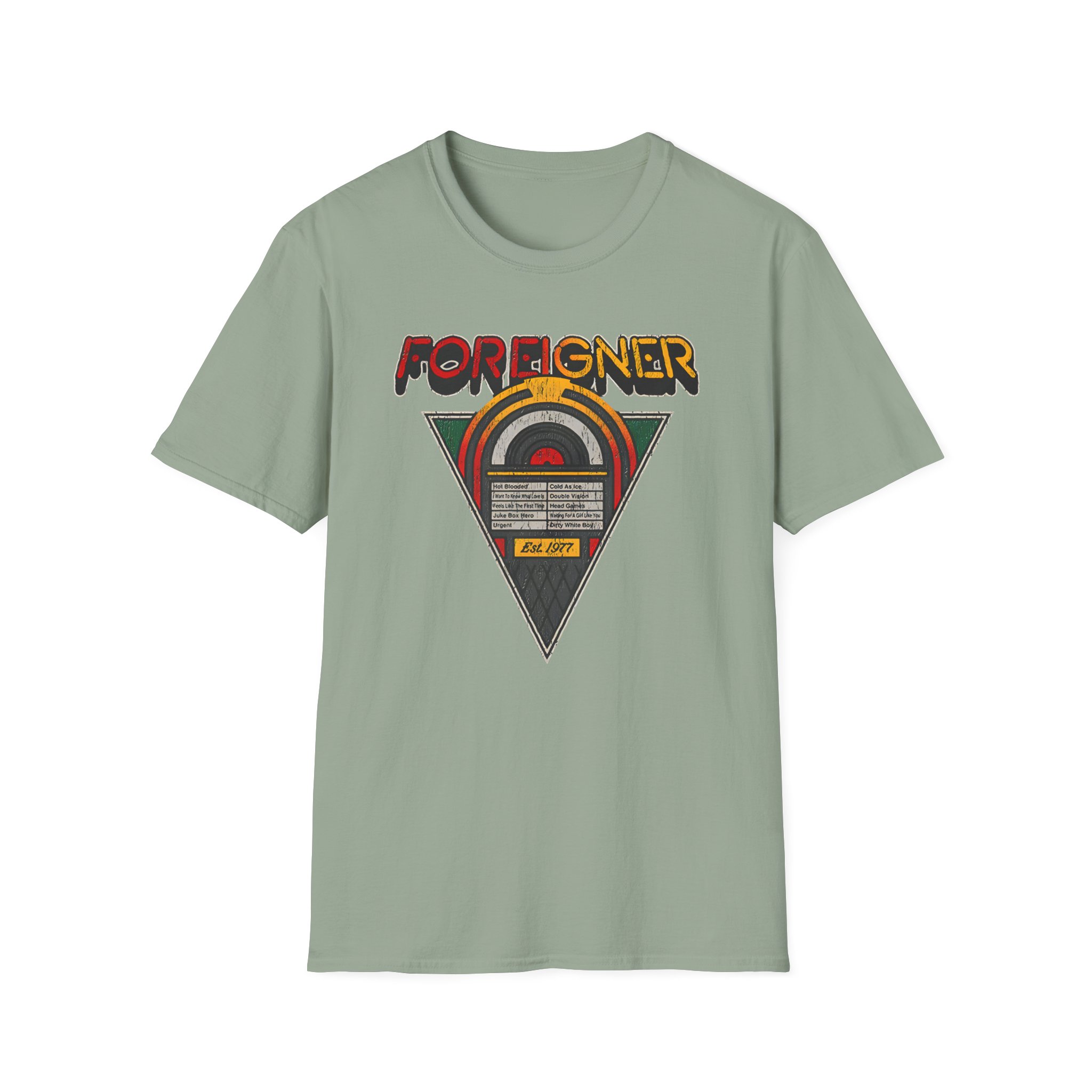 Foreigner Juke Box Unisex Softstyle T-Shirt