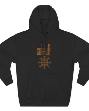 Solstafir Gold Logo Three-Panel Fleece Hoodie