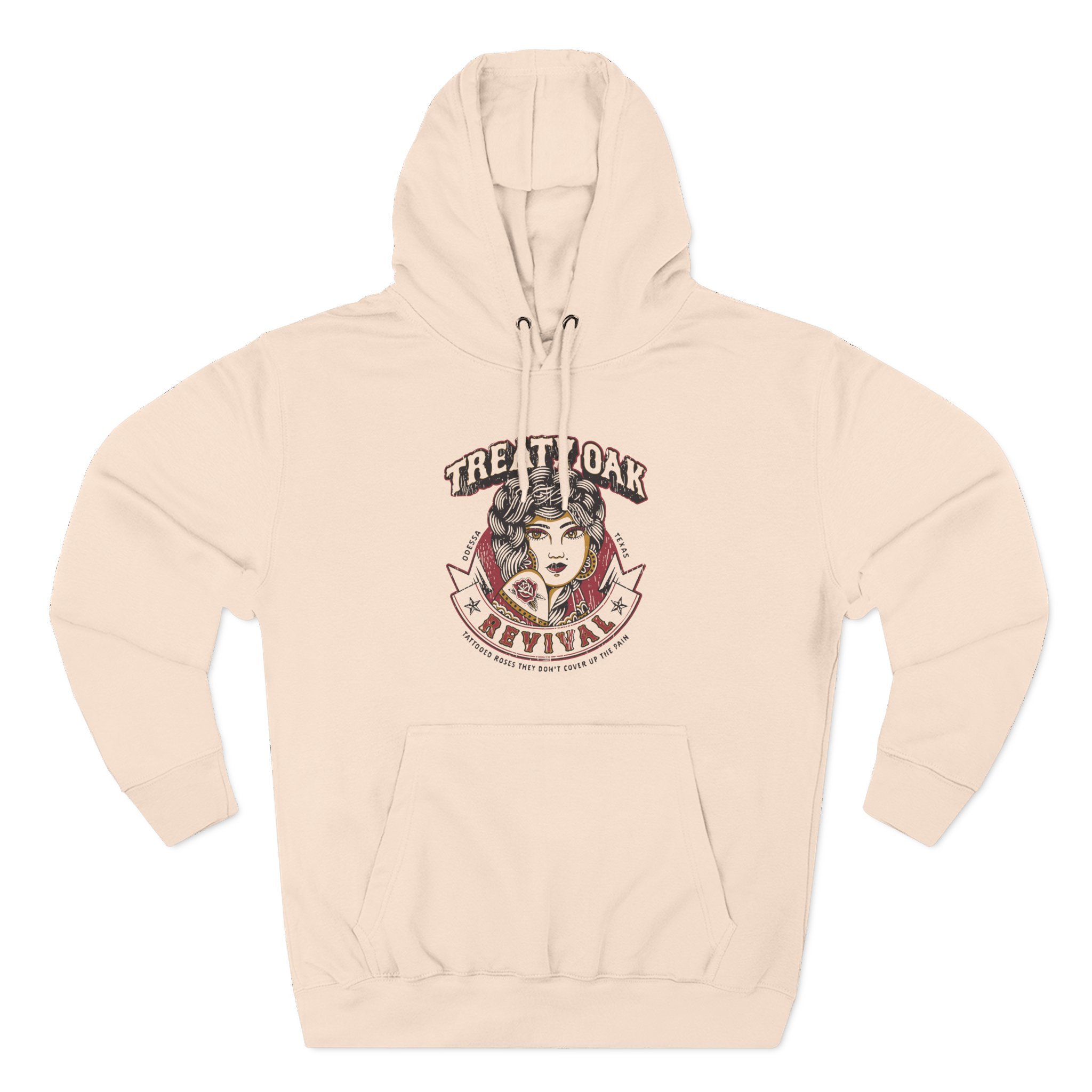Treaty Oak Revival Rose Three-Panel Fleece Hoodie