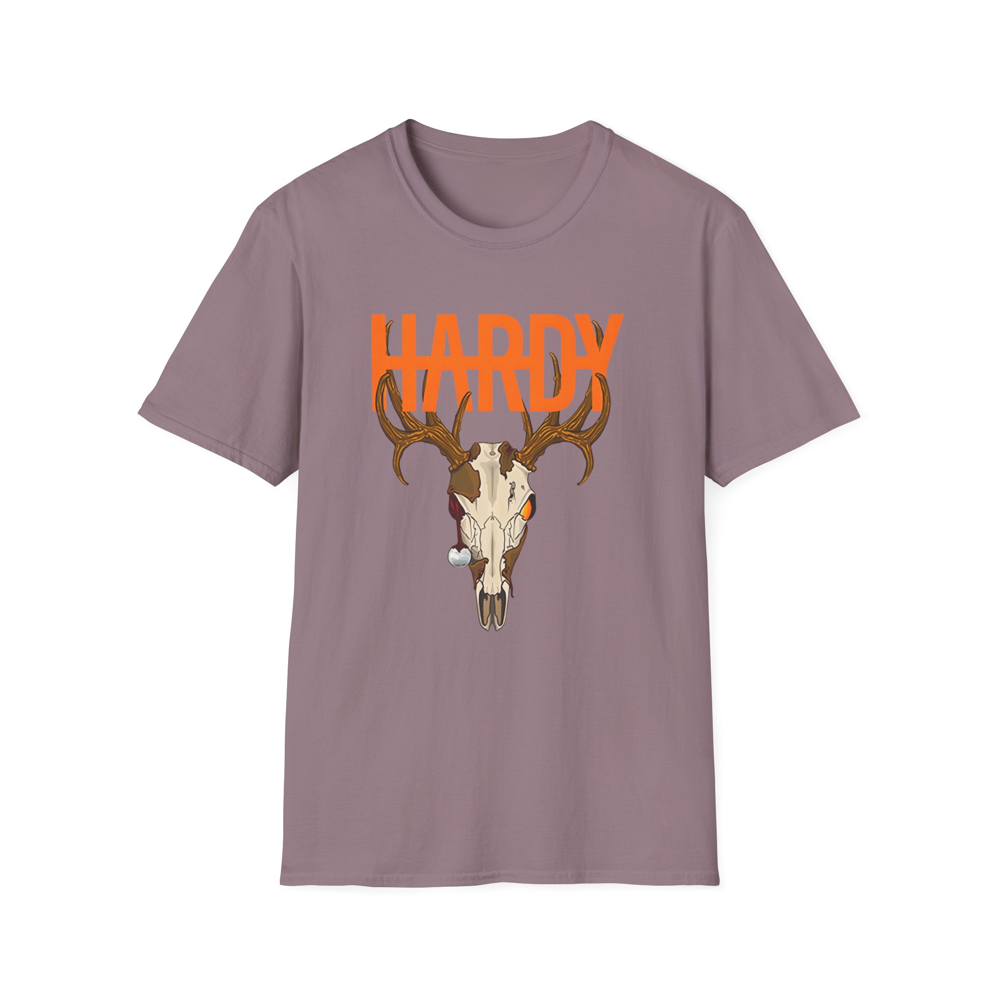 Hardy Deer Skull Unisex Softstyle T-Shirt