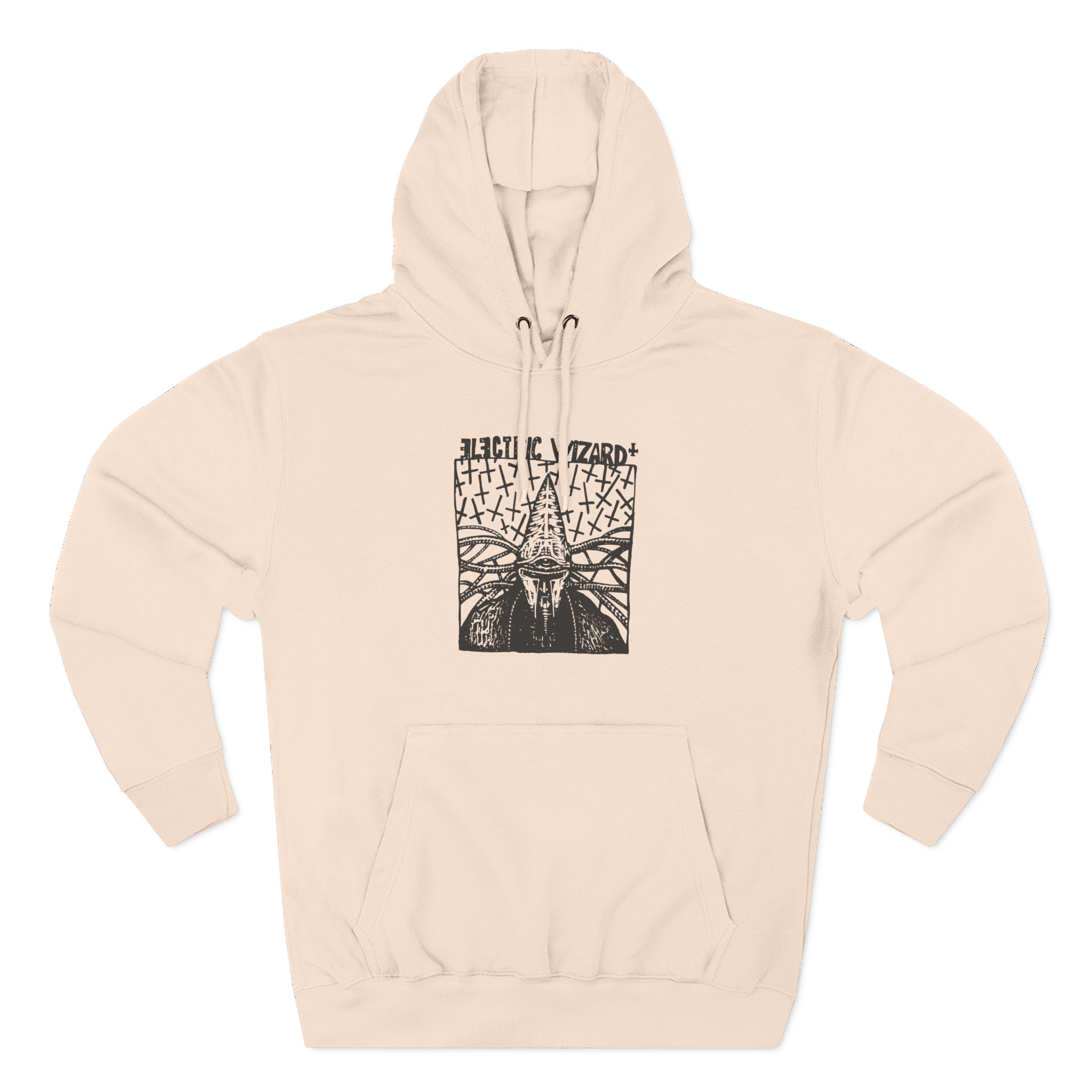 Electric Wizard Doom Sludge Stoner Metal Poster Three-Panel Fleece Hoodie