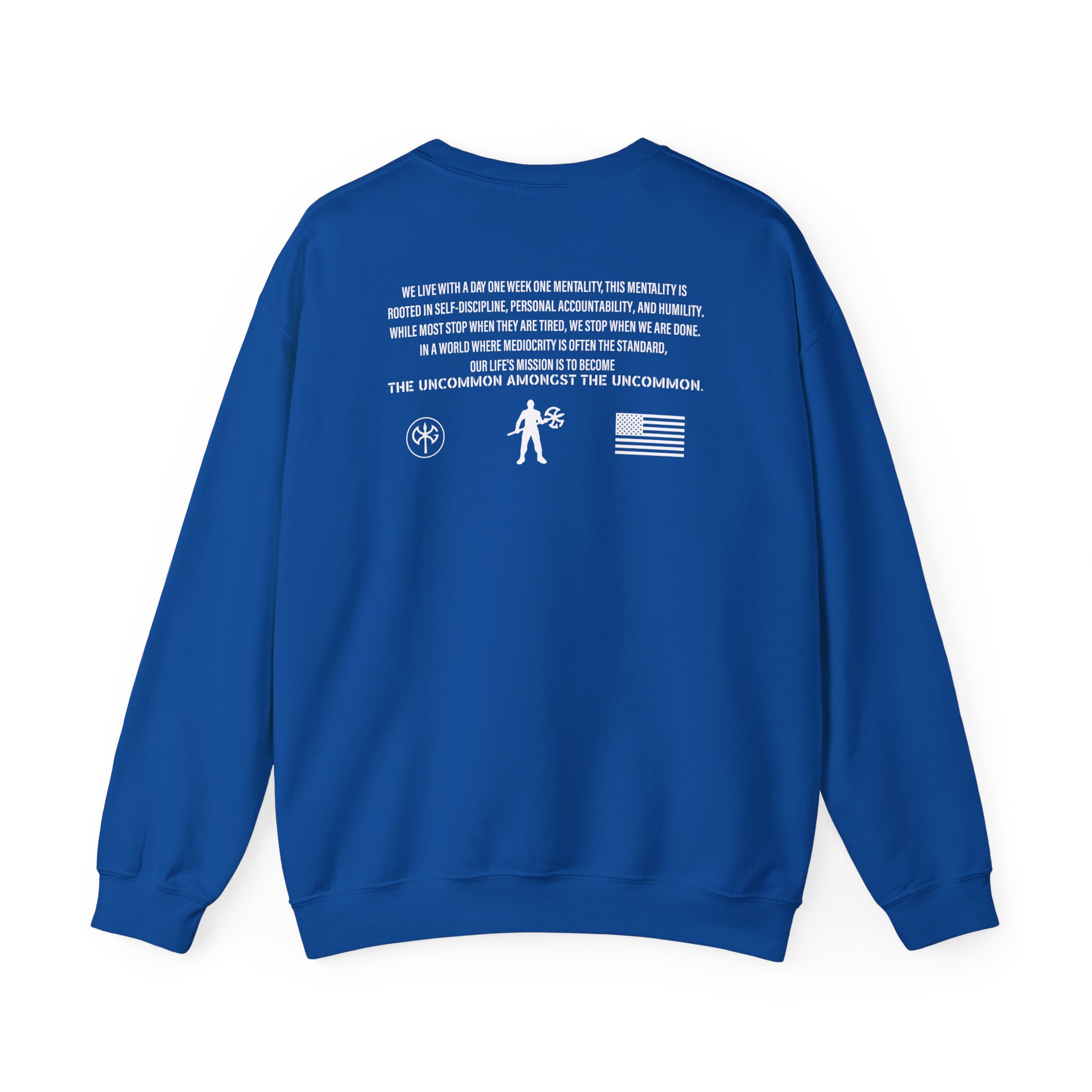 David Goggins Ethos Slogan Unisex Heavy Blendâ„¢ Crewneck Sweatshirt