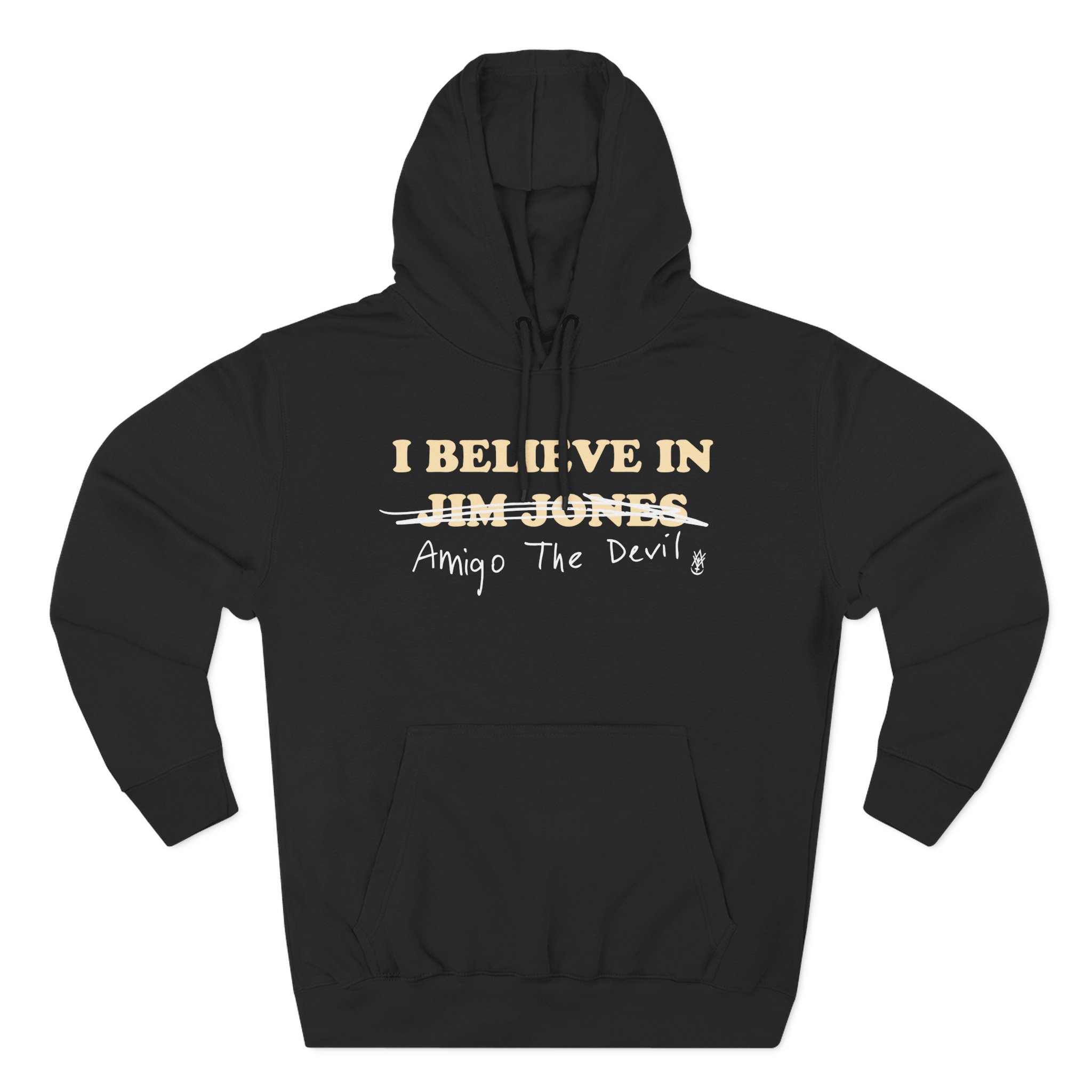Amigo The Devil I Believe In Jim Jones Three-Panel Fleece Hoodie