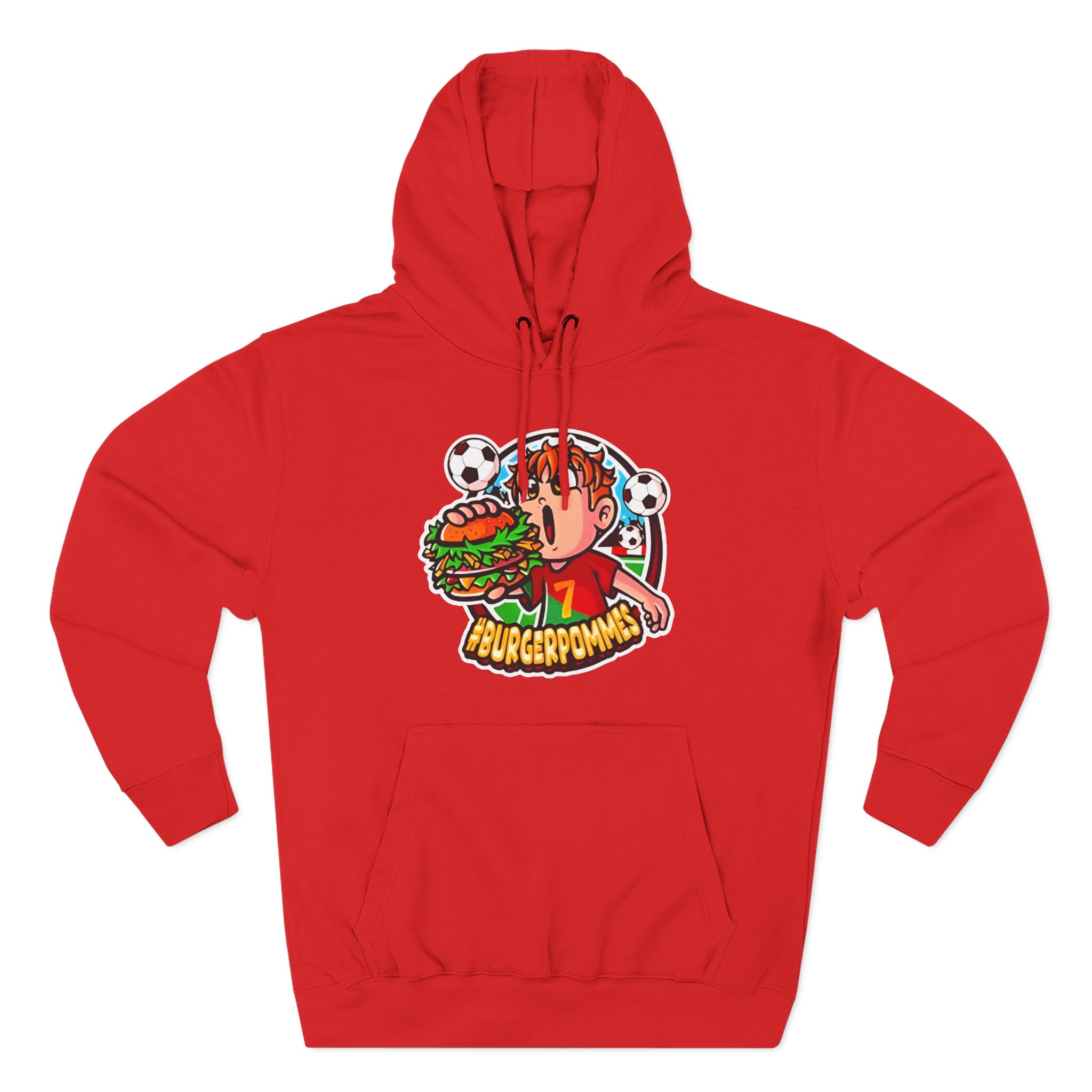 Burger Pommes Three-Panel Fleece Hoodie