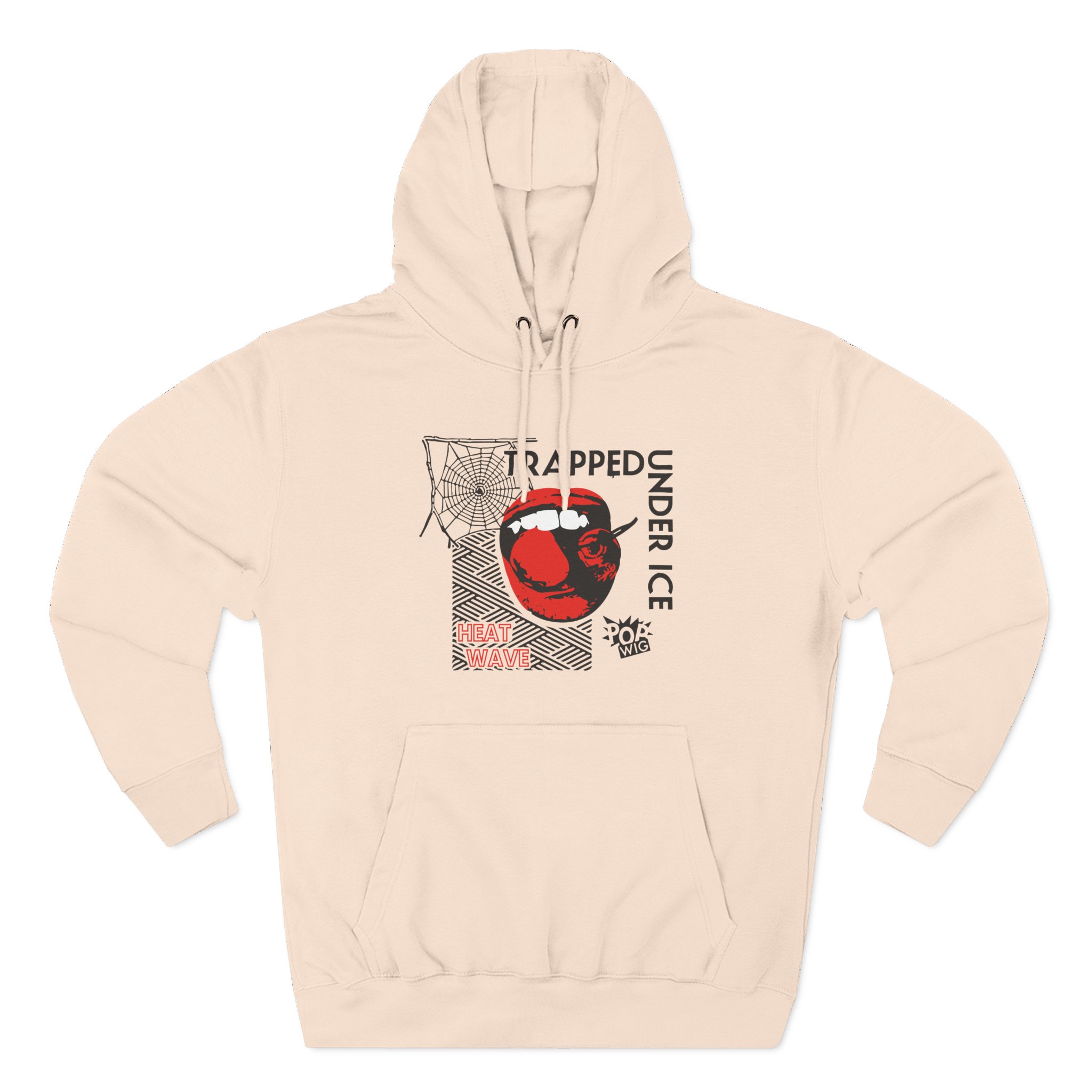 Trapped Under Ice Cherry Lips Three-Panel Fleece Hoodie