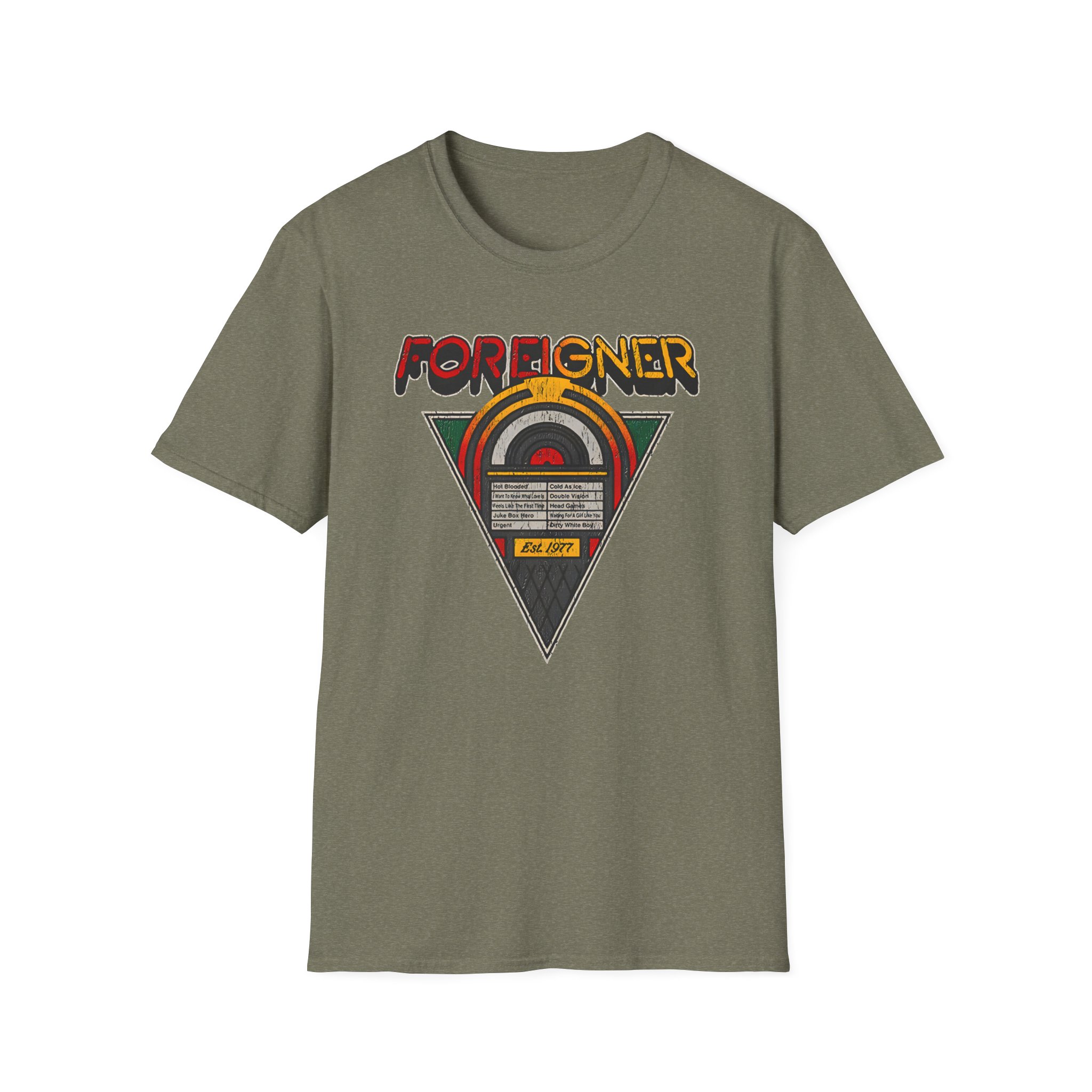 Foreigner Juke Box Unisex Softstyle T-Shirt