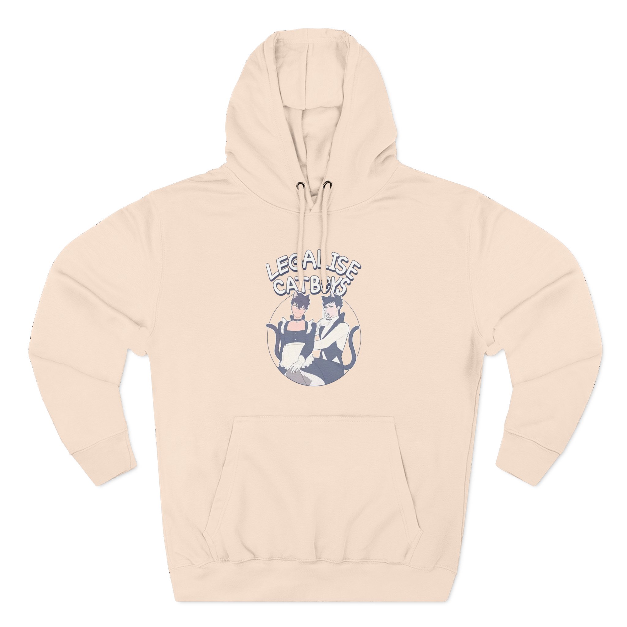 Dan and Phil Legalise Catboys Three-Panel Fleece Hoodie