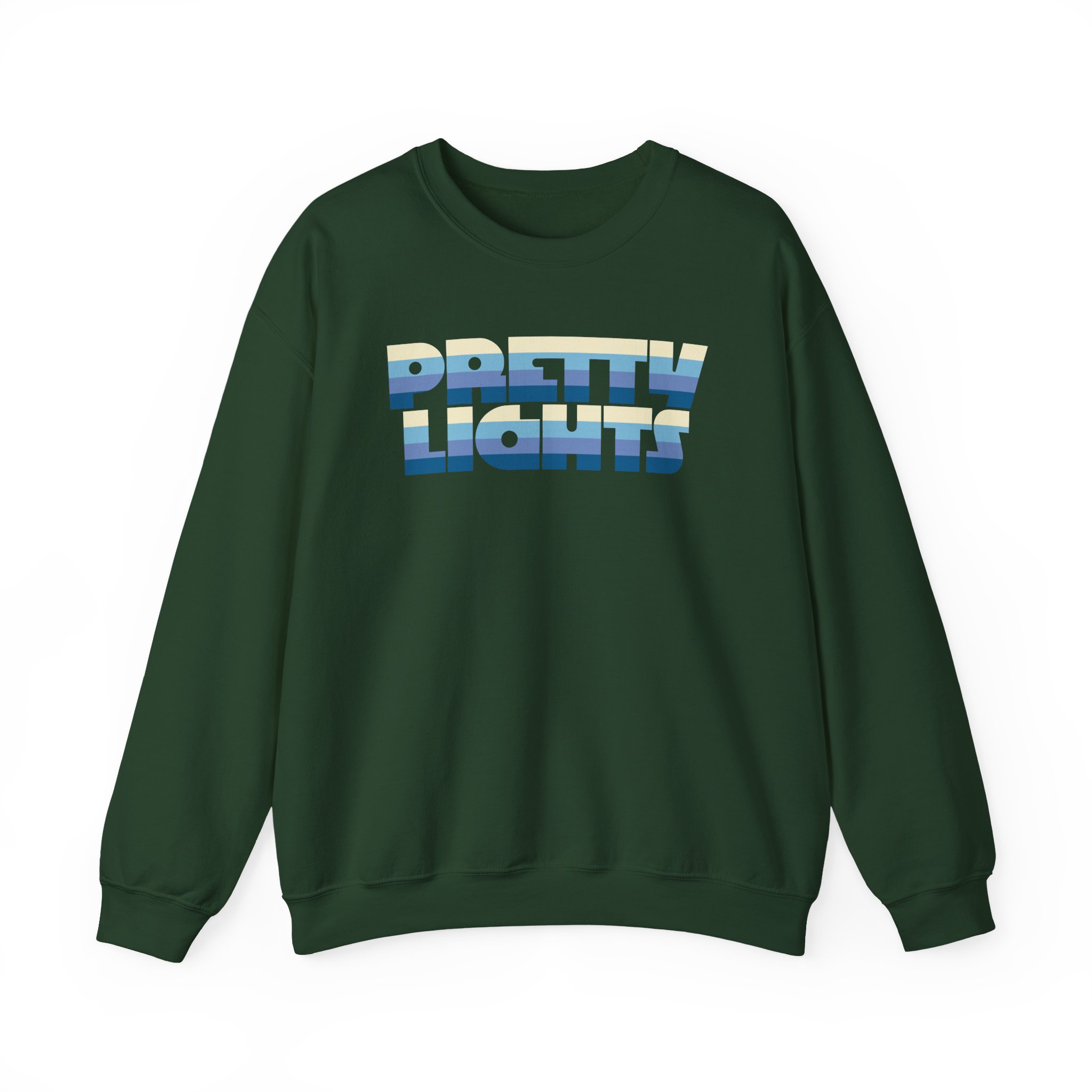 Pretty Lights Striped Logo Unisex Heavy Blendâ„¢ Crewneck Sweatshirt