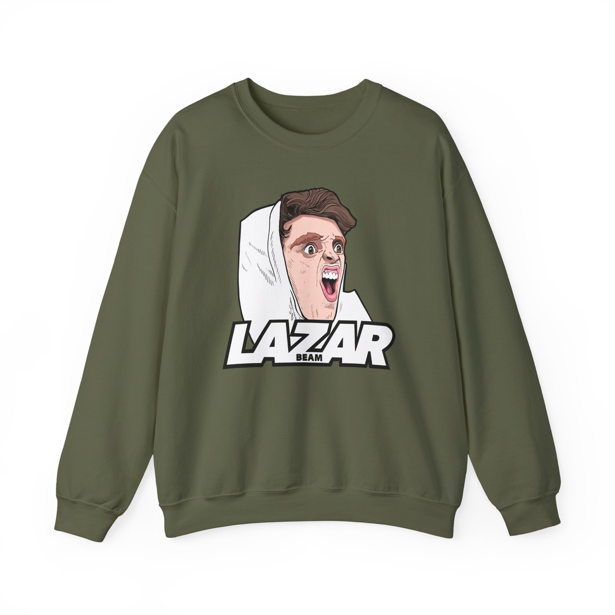Lazar Silly Face Unisex Heavy Blendâ„¢ Crewneck Sweatshirt