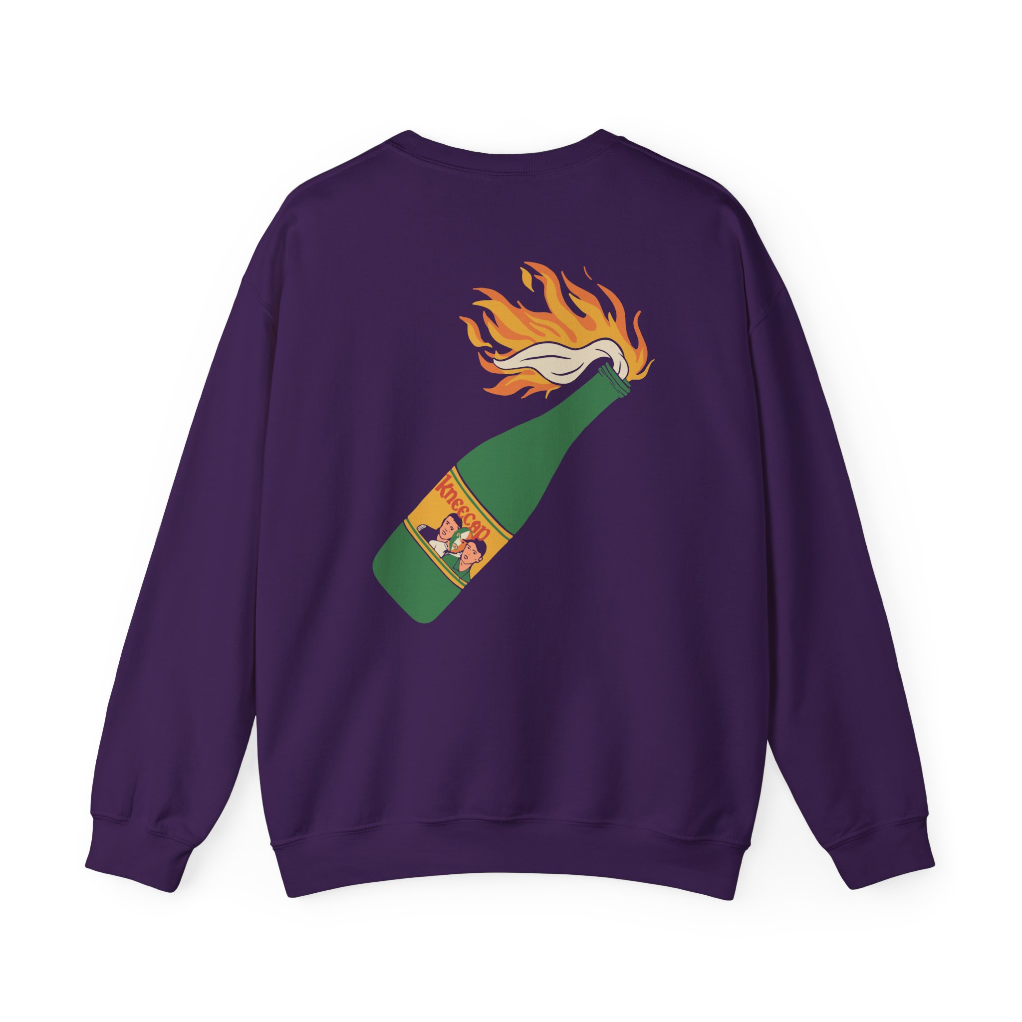 Flaming Buckfast Unisex Heavy Blendâ„¢ Crewneck Sweatshirt