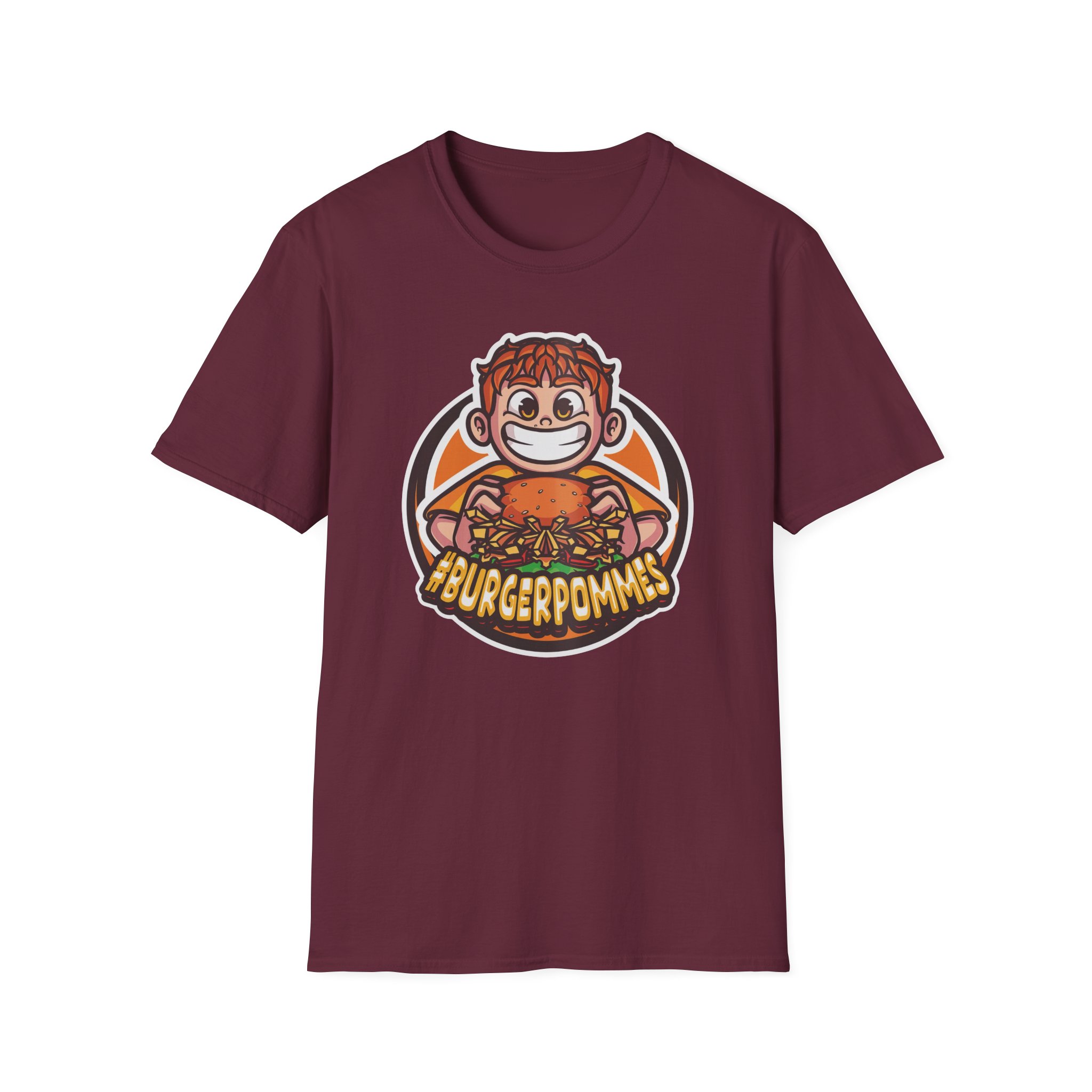 Burger Pommes Unisex Softstyle T-Shirt