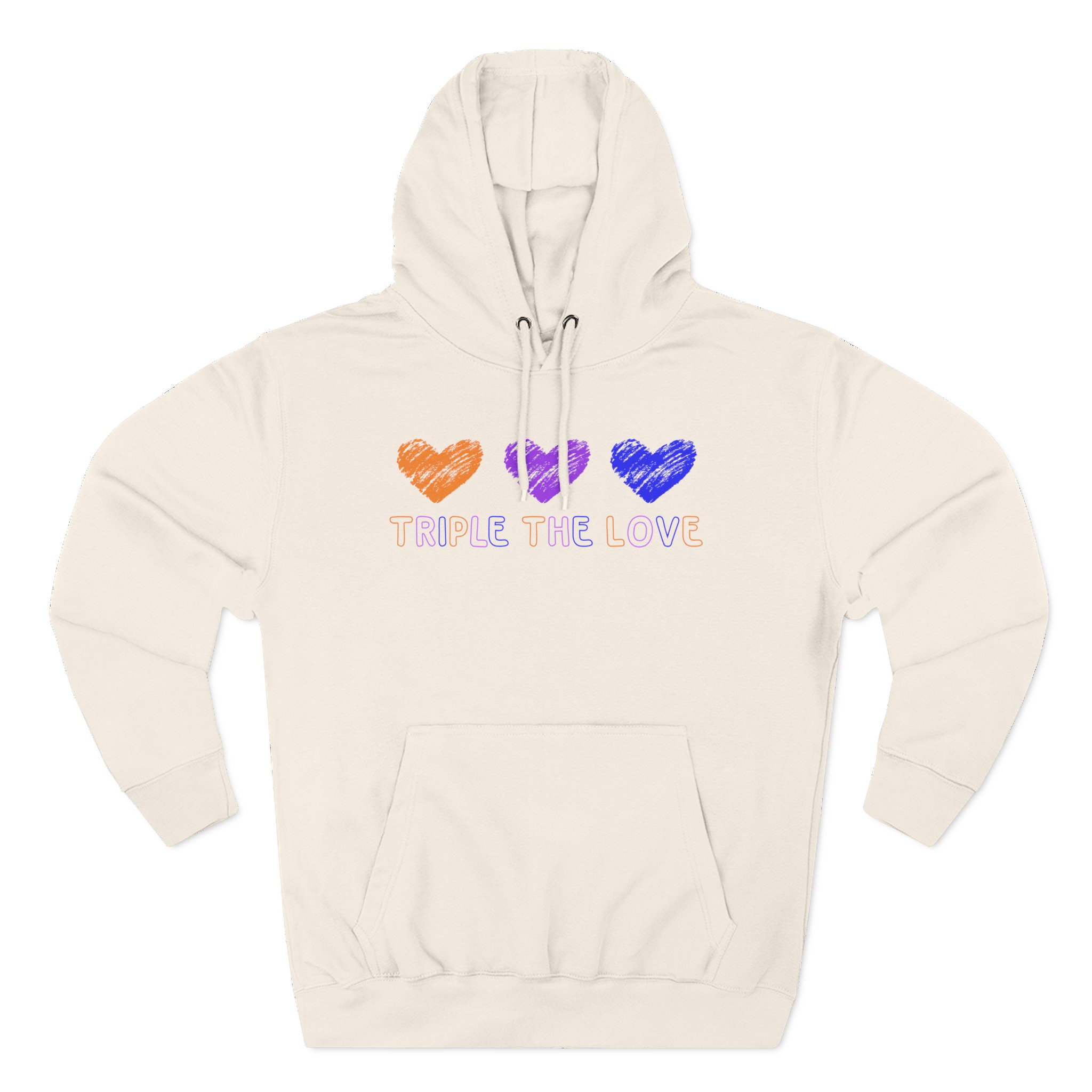 Fresh Love Triple the Love Three-Panel Fleece Hoodie