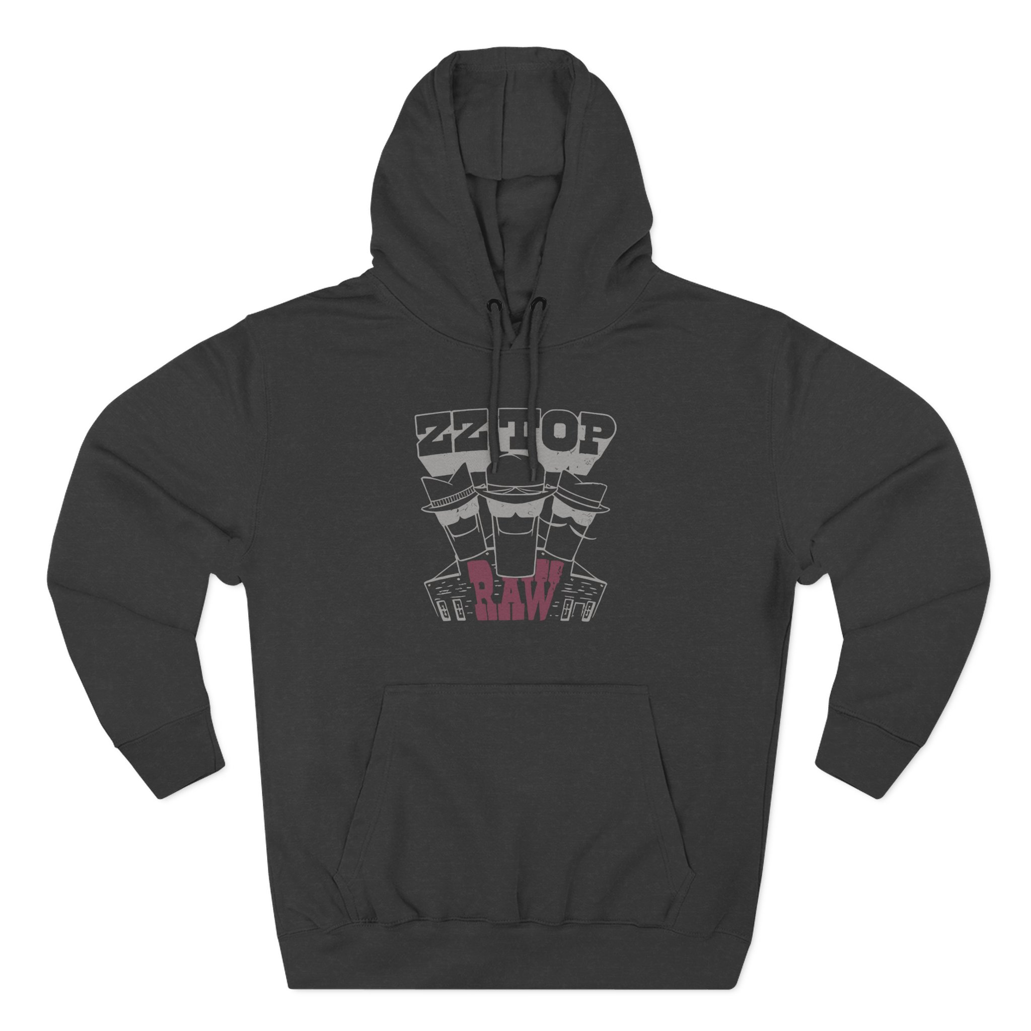 ZZ Top Raw Three-Panel Fleece Hoodie