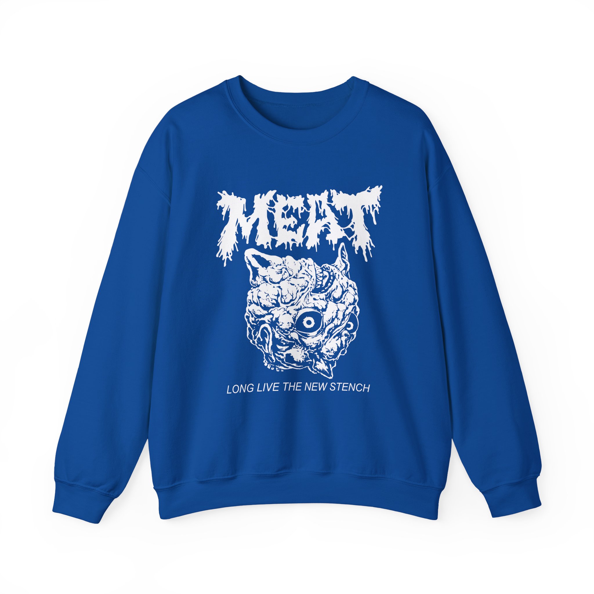 Papa Meat Long Live the New Stench Unisex Heavy Blendâ„¢ Crewneck Sweatshirt