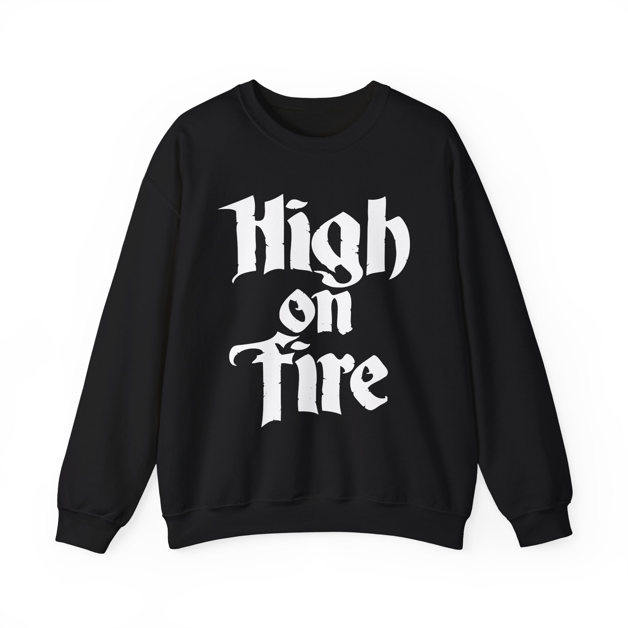 High on Fire Logo Unisex Heavy Blendâ„¢ Crewneck Sweatshirt