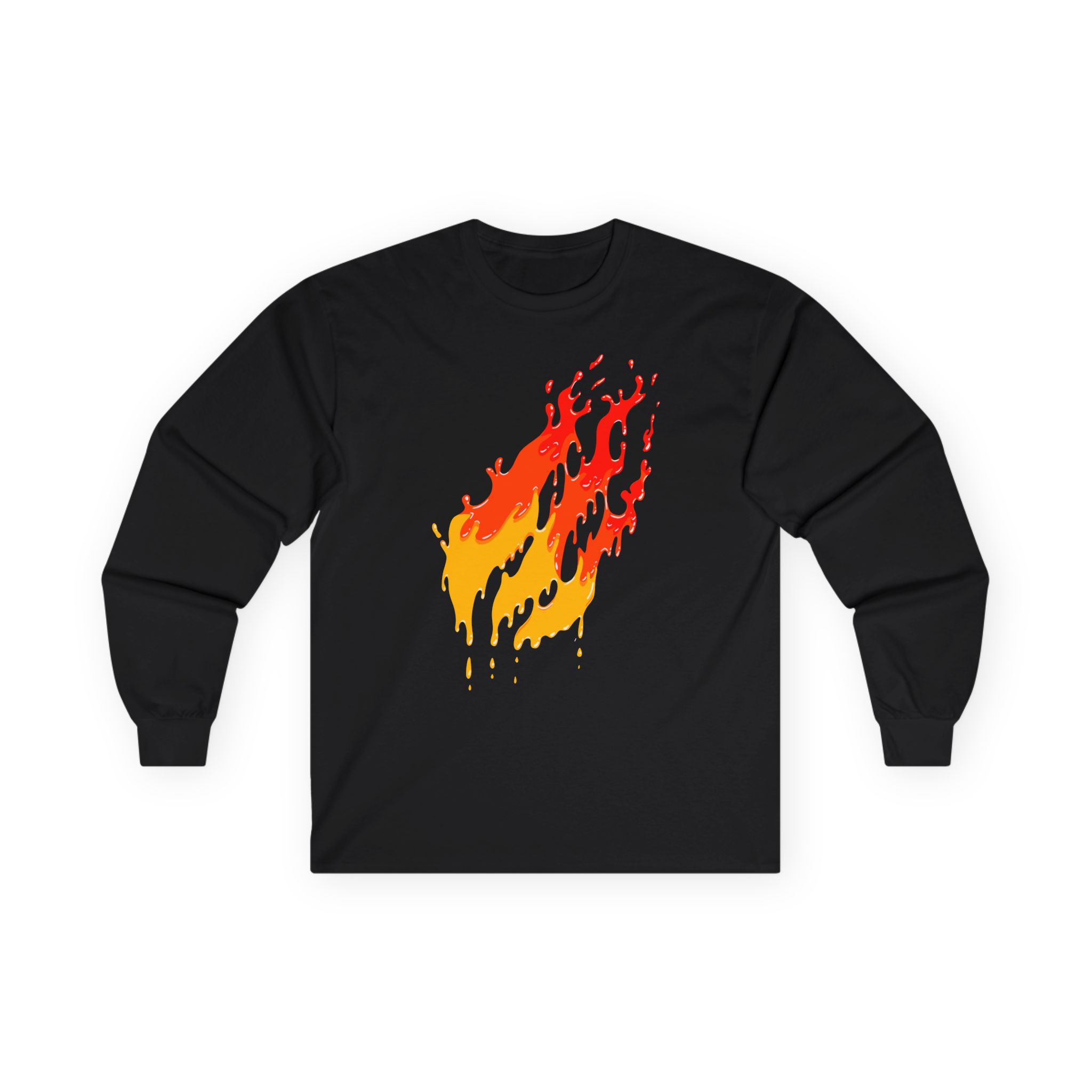 Preston Fire Drip Unisex Ultra Cotton Long Sleeve Tee
