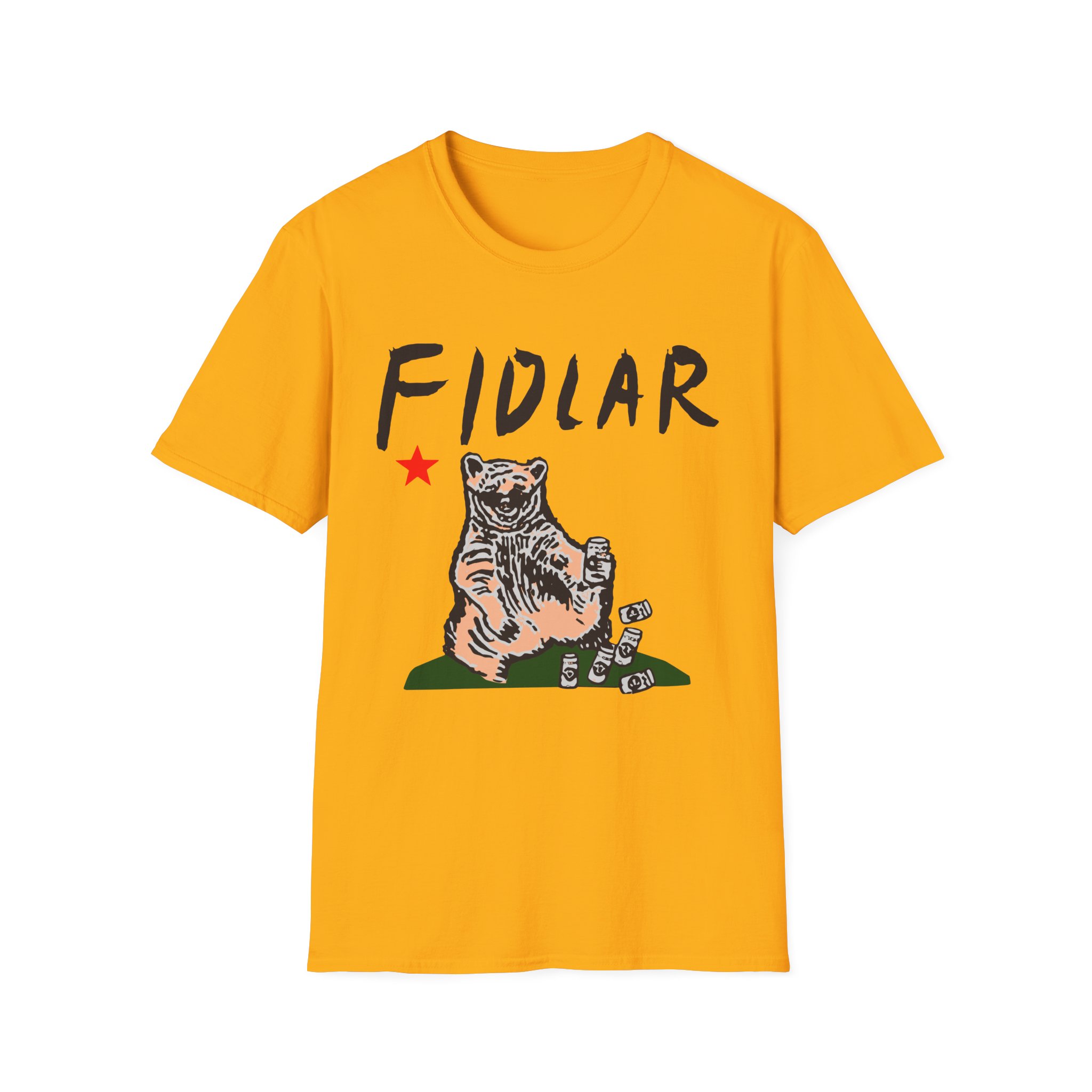 California Bear Drink Cheap Beer Fidlar Unisex Softstyle T-Shirt
