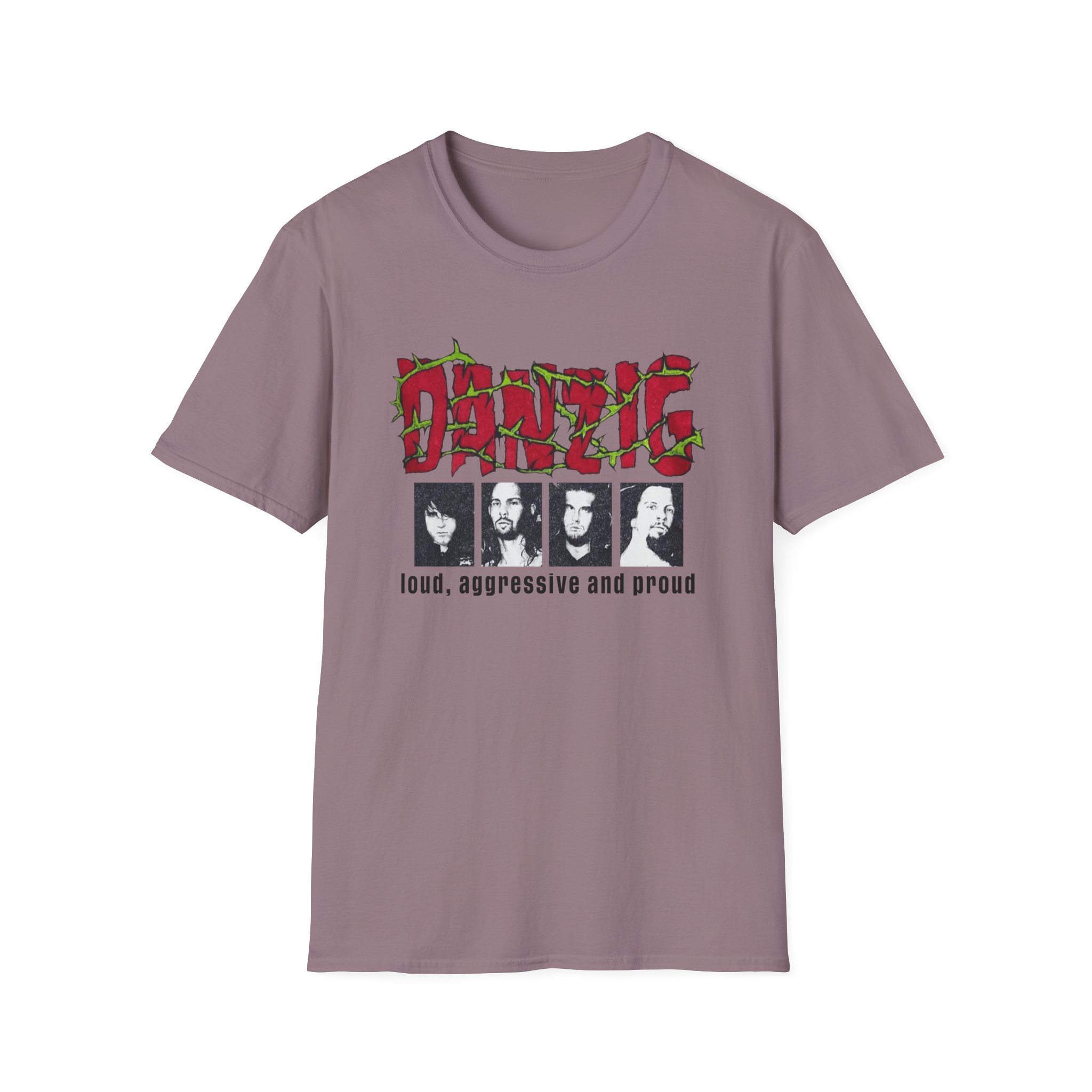 Danzig Loud Aggressive and Proud Unisex Softstyle T-Shirt