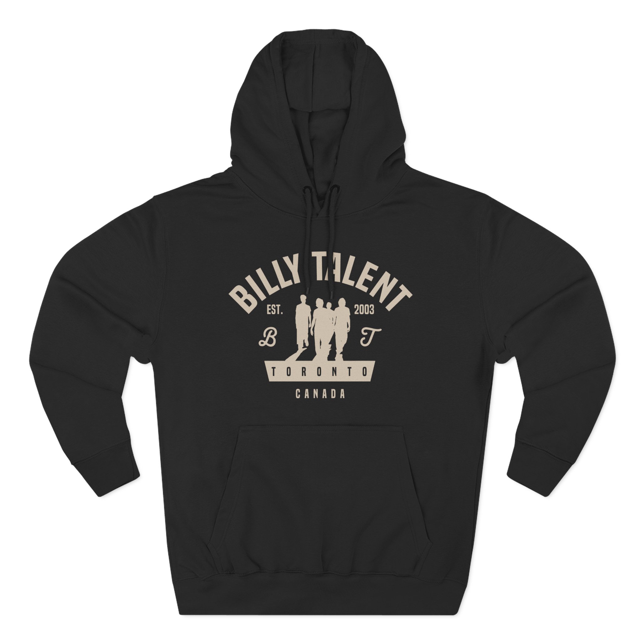 Billy Talent Band Silhouette Three-Panel Fleece Hoodie