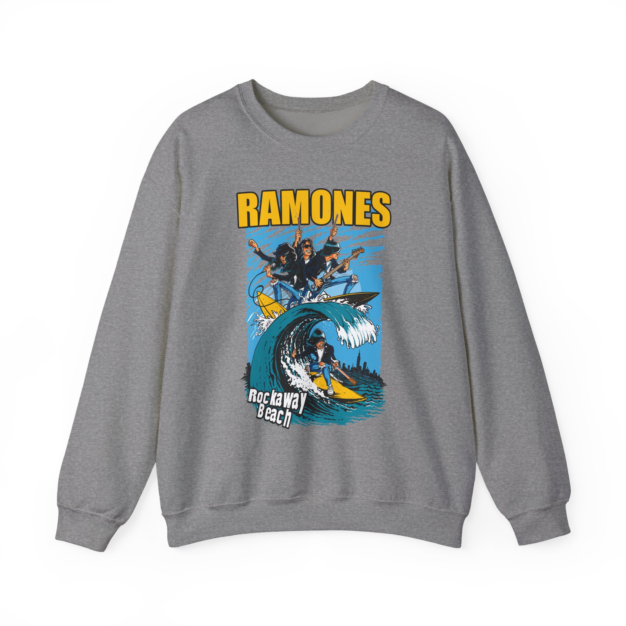 Ramones Rockaway Beach Unisex Heavy Blendâ„¢ Crewneck Sweatshirt