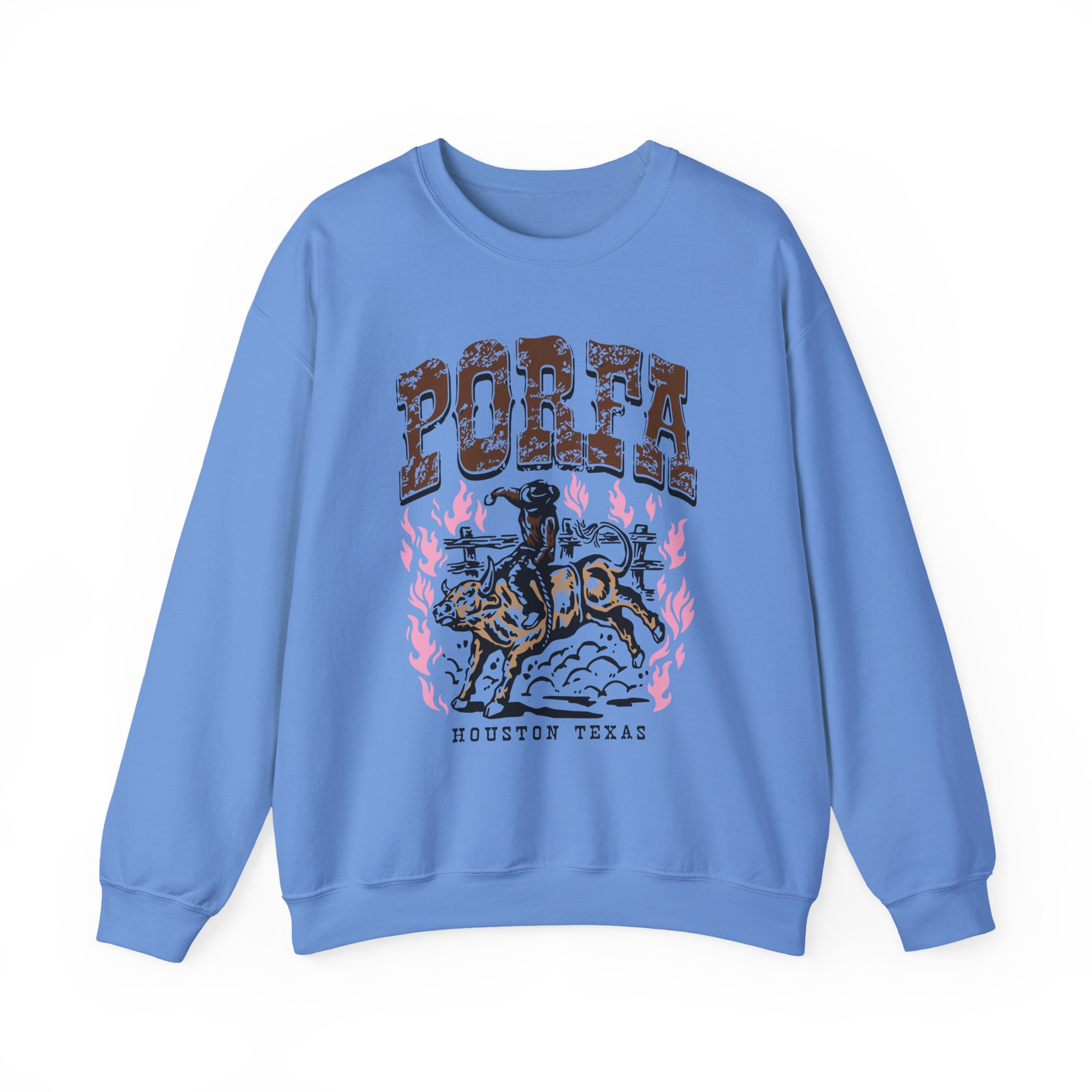 Porfa Houston Texas Unisex Heavy Blendâ„¢ Crewneck Sweatshirt