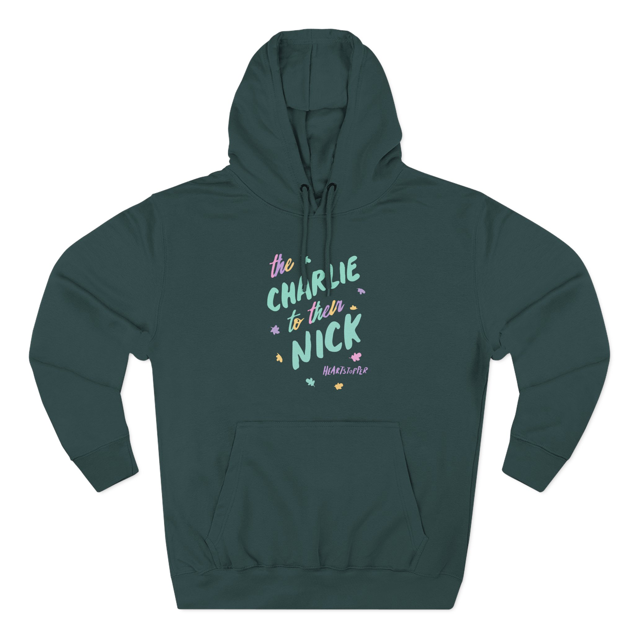 Heartstopper Charlie to Nick Pride Three-Panel Fleece Hoodie
