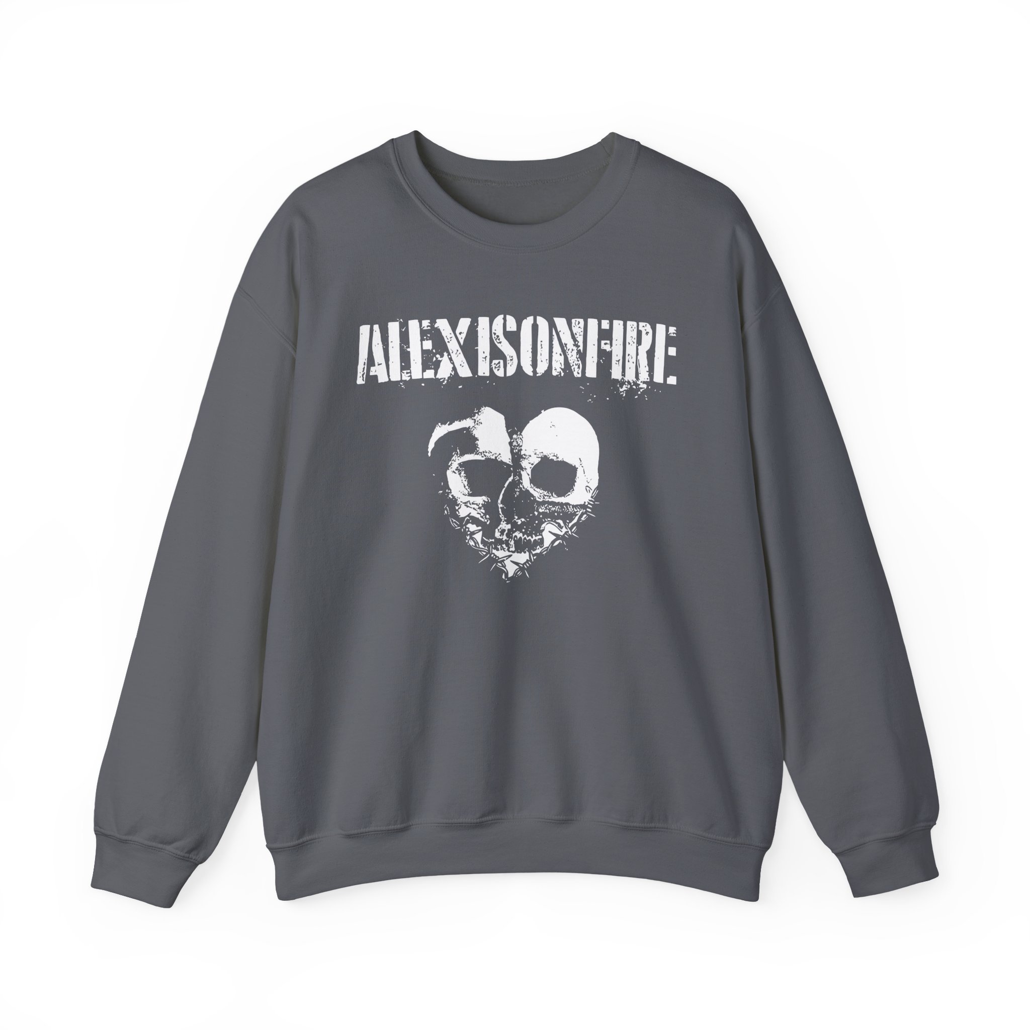 Alexisonfire Barbed Wire Heartskull Unisex Heavy Blendâ„¢ Crewneck Sweatshirt