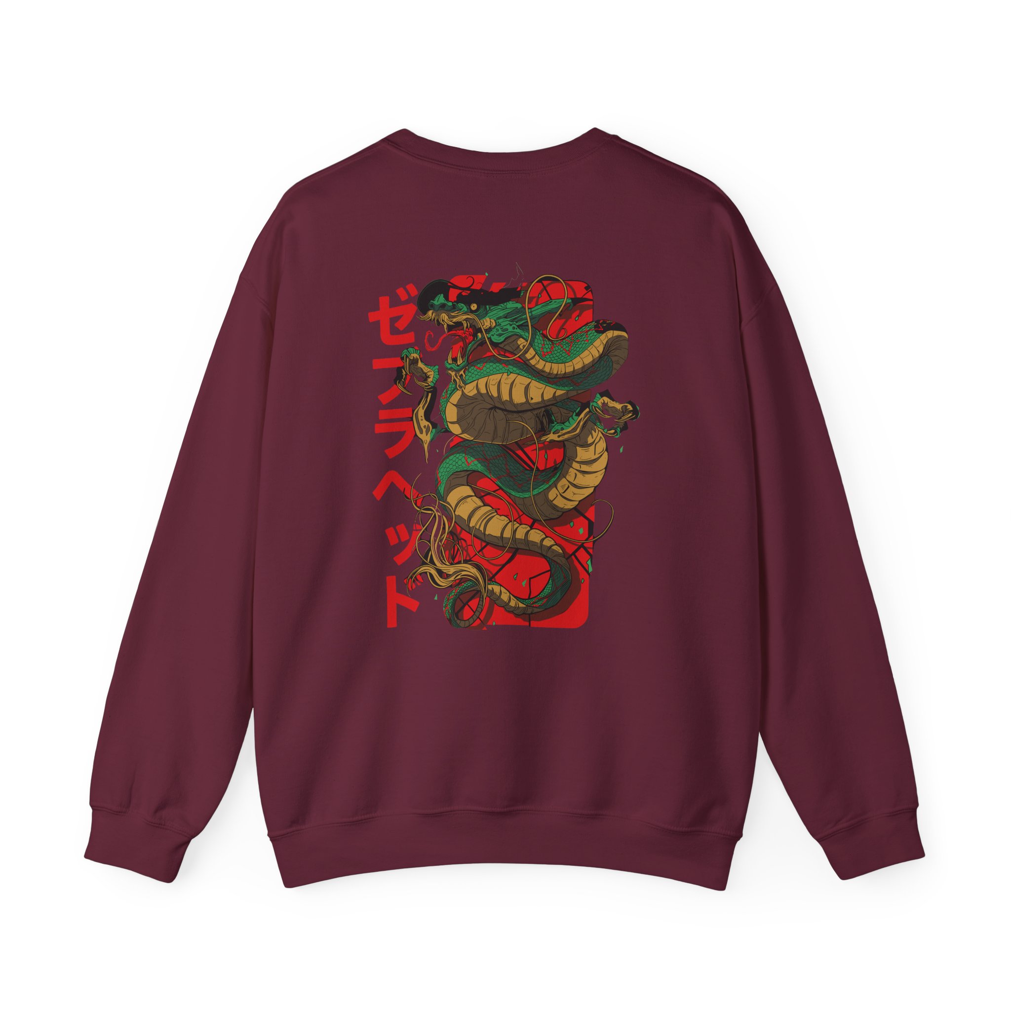 Zebrahead Japanese Dragon Unisex Heavy Blendâ„¢ Crewneck Sweatshirt