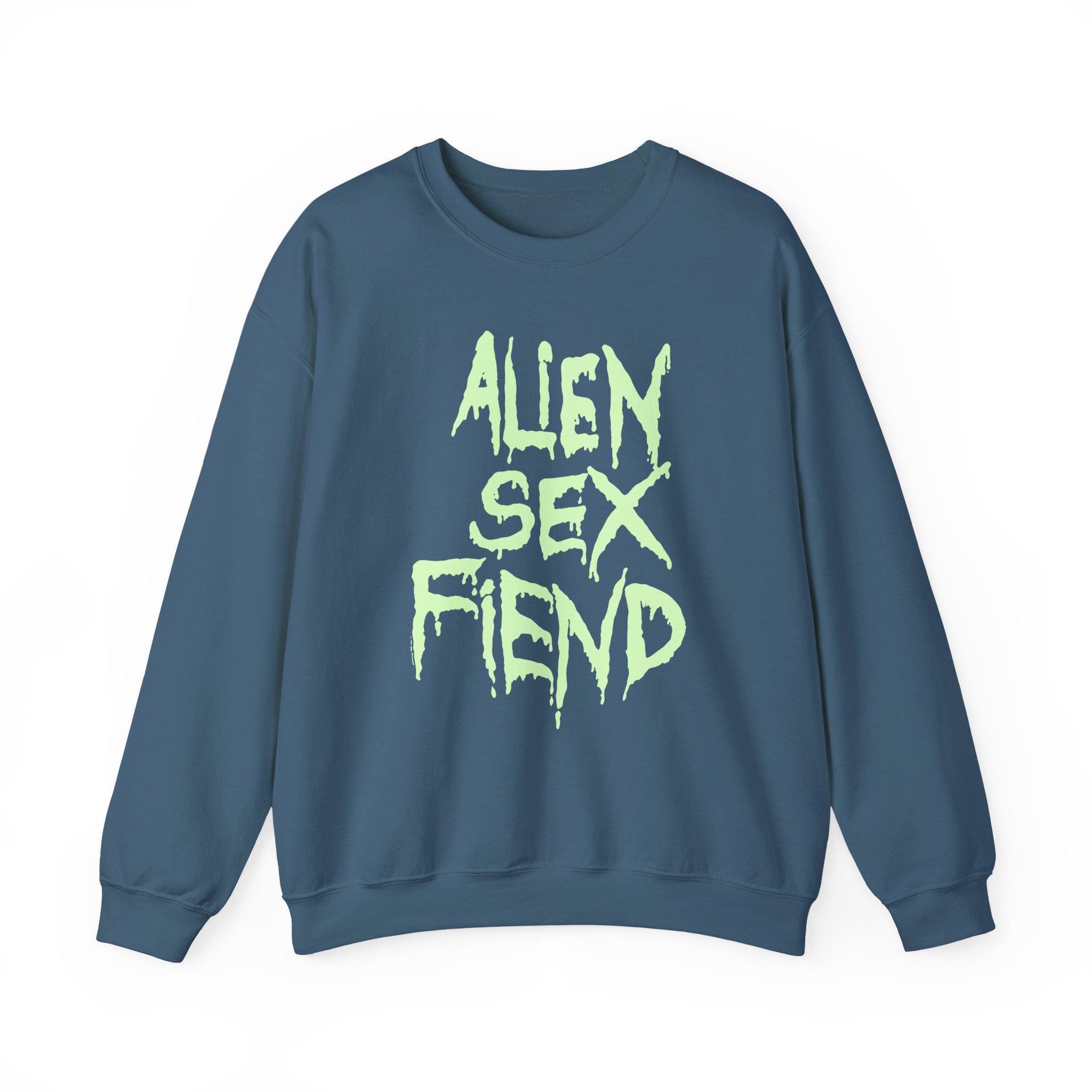 Alien Sex Fiend Glow in the Dark Unisex Heavy Blendâ„¢ Crewneck Sweatshirt