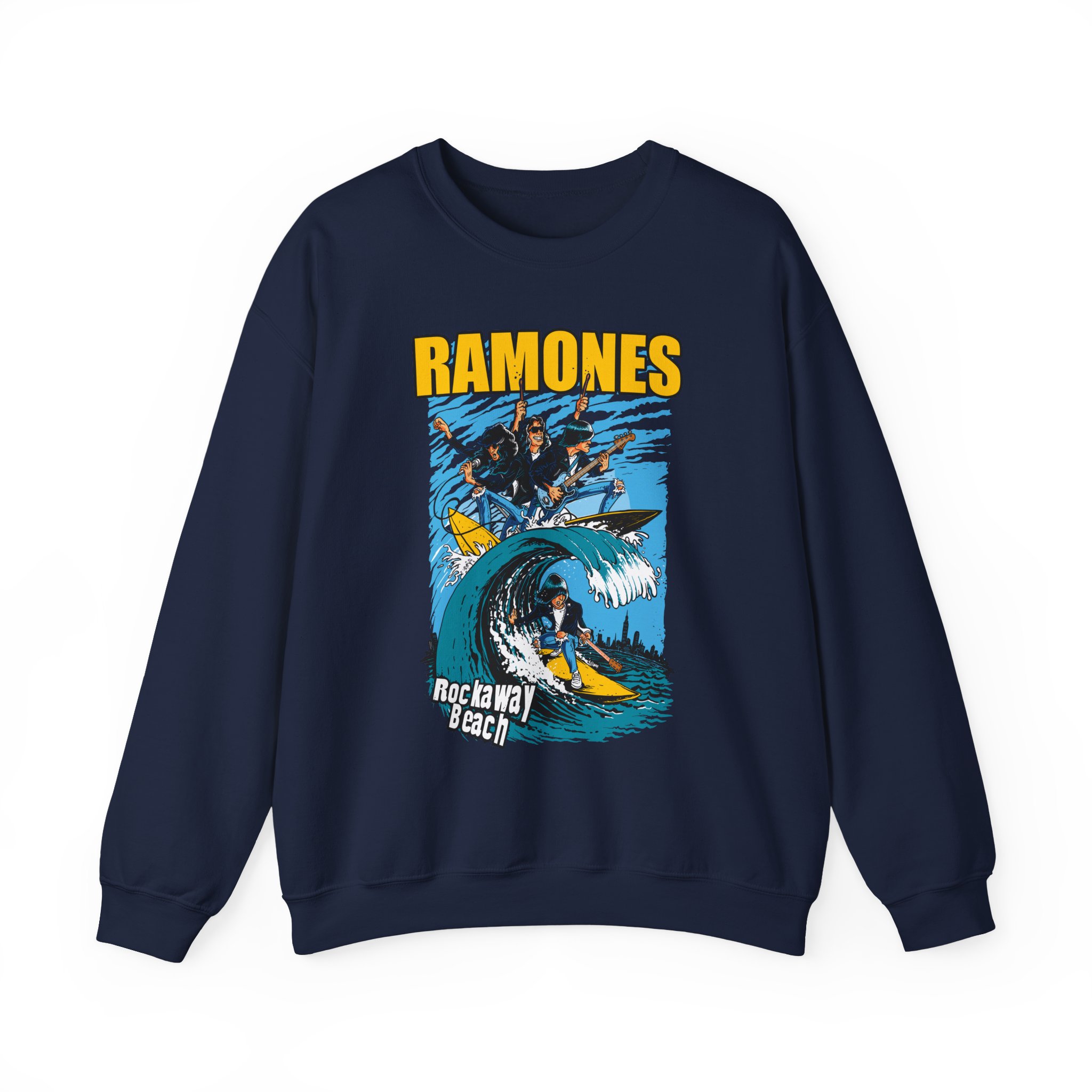 Ramones Rockaway Beach Unisex Heavy Blendâ„¢ Crewneck Sweatshirt