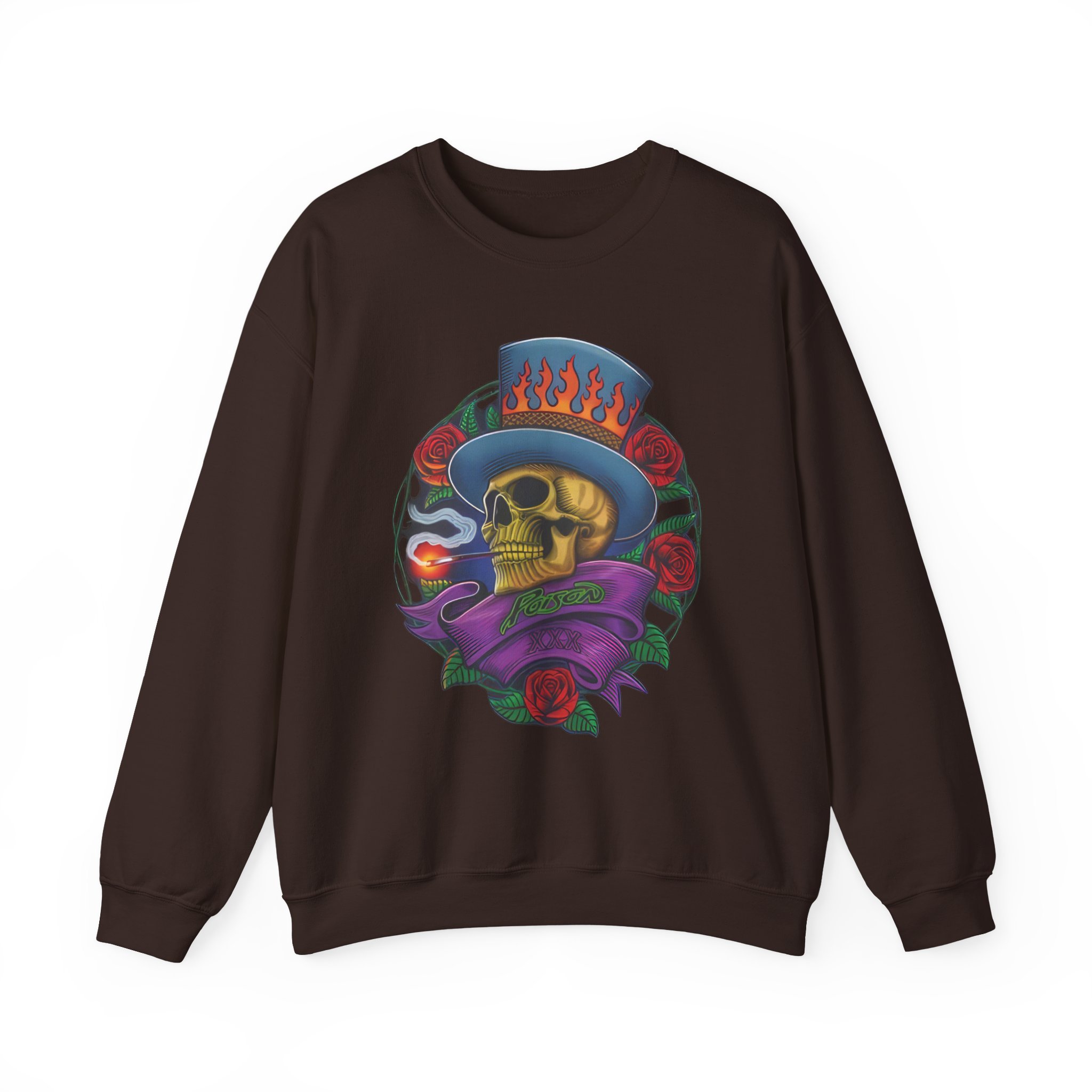 Poison Skull Unisex Heavy Blendâ„¢ Crewneck Sweatshirt