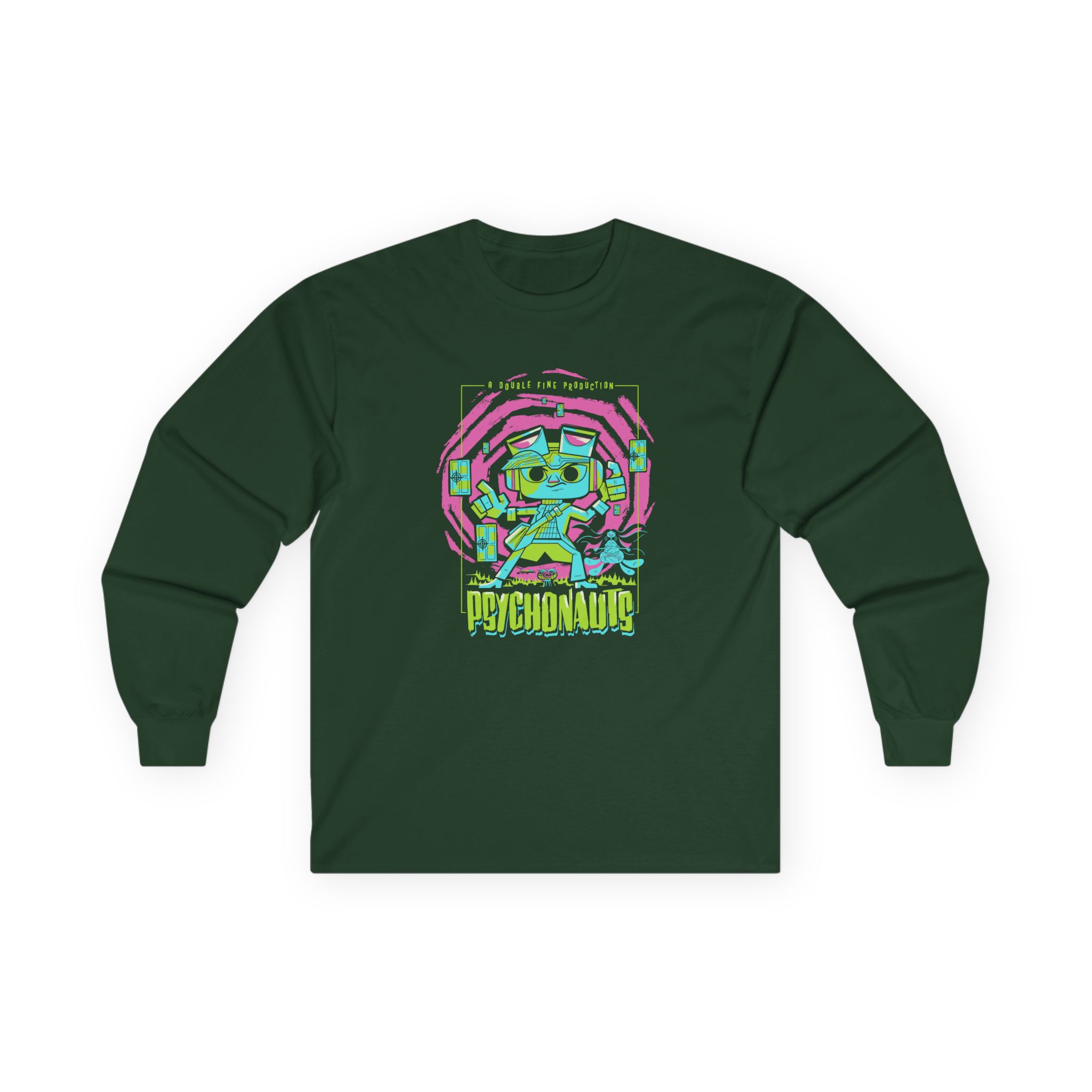 Double Fine Psychic Mystery Unisex Ultra Cotton Long Sleeve Tee