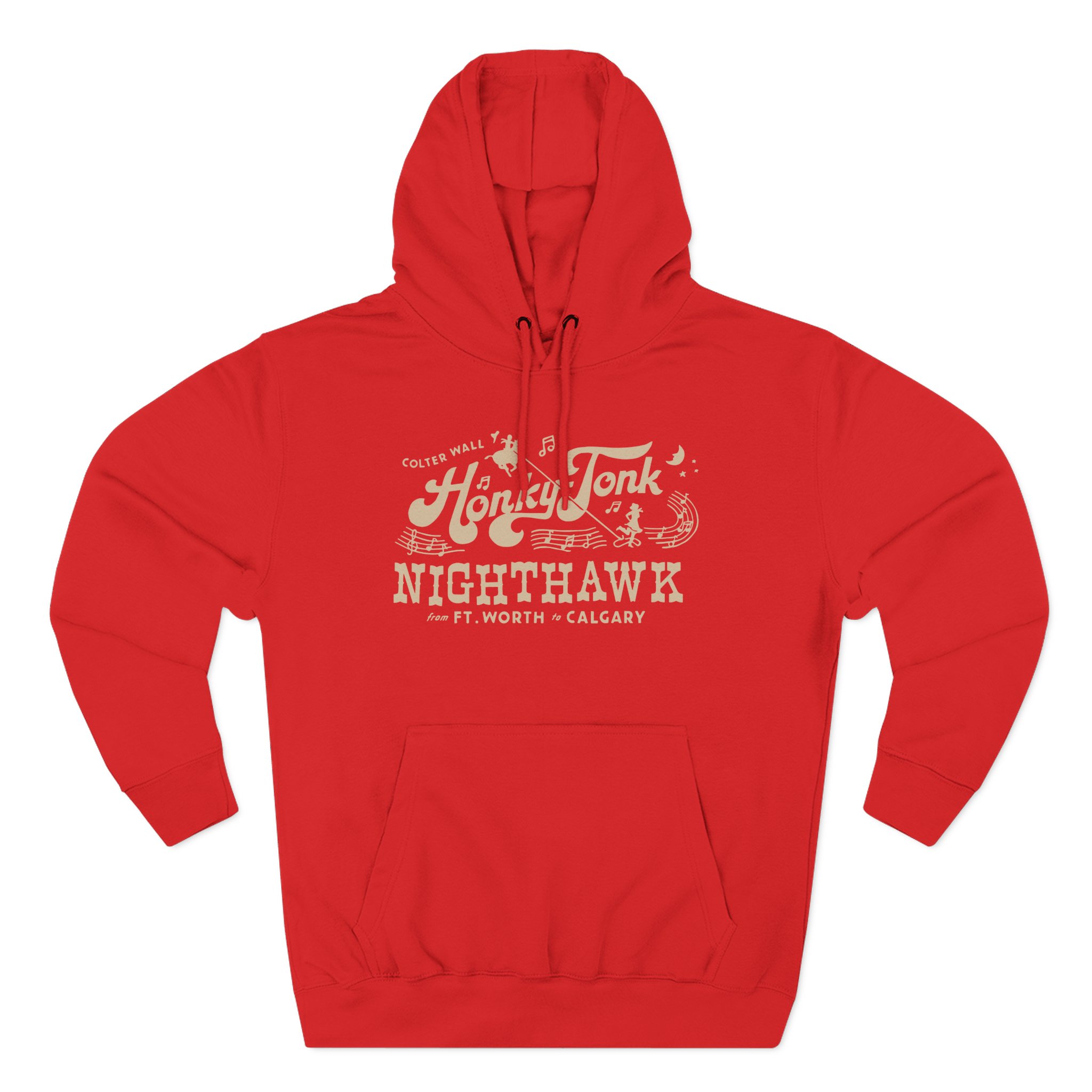 Colter Wall Honky-tonk Nighthawk Three-Panel Fleece Hoodie