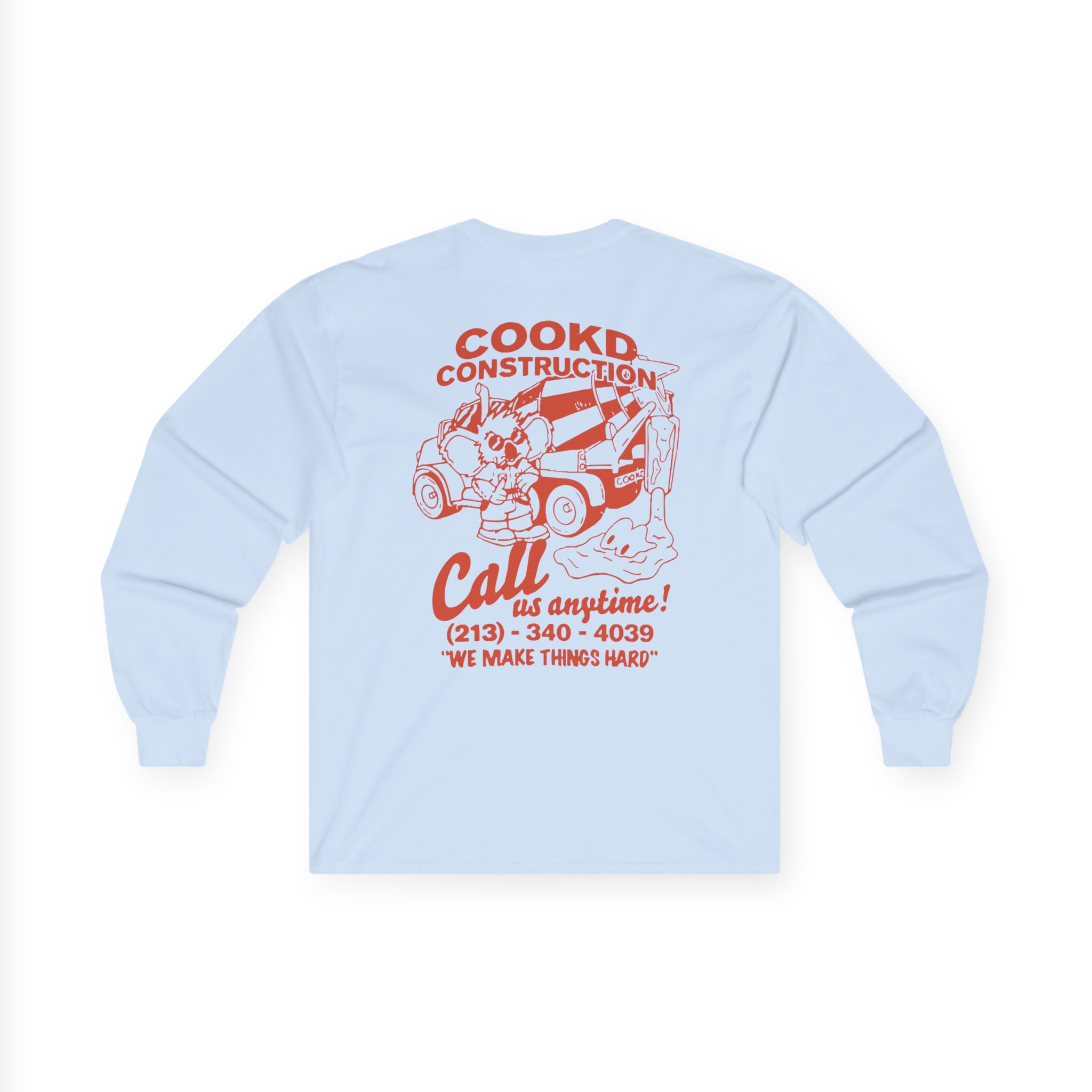 Cookd Construction Koala Unisex Ultra Cotton Long Sleeve Tee