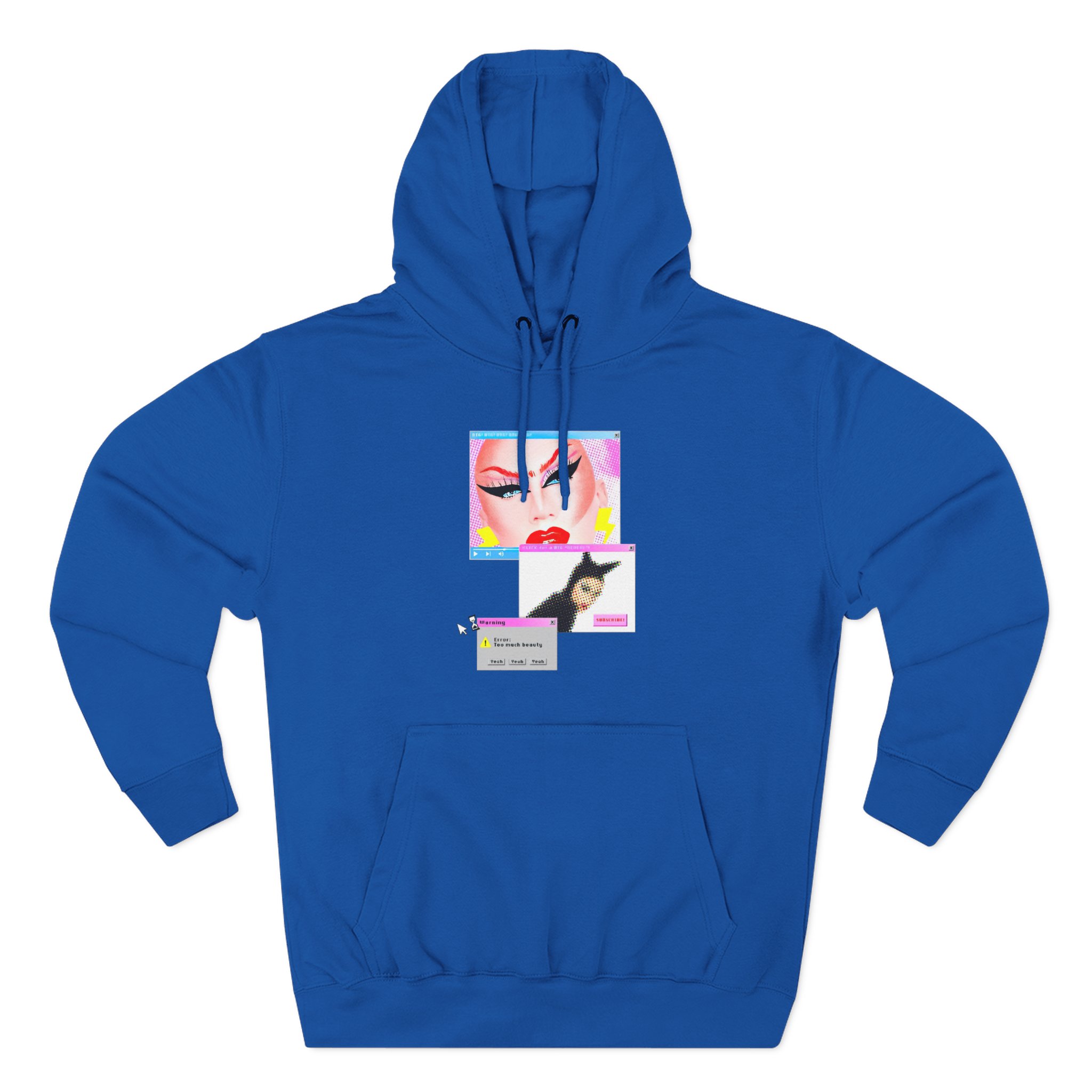 Anetra Three-Panel Fleece Hoodie