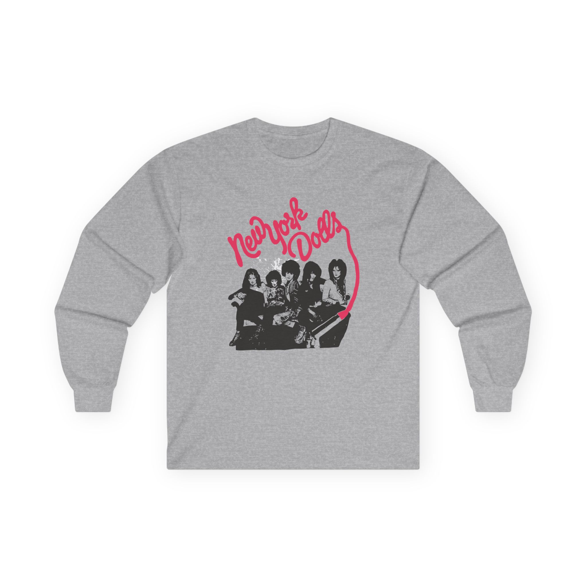 New York Dolls Lipstick Logo Unisex Ultra Cotton Long Sleeve Tee