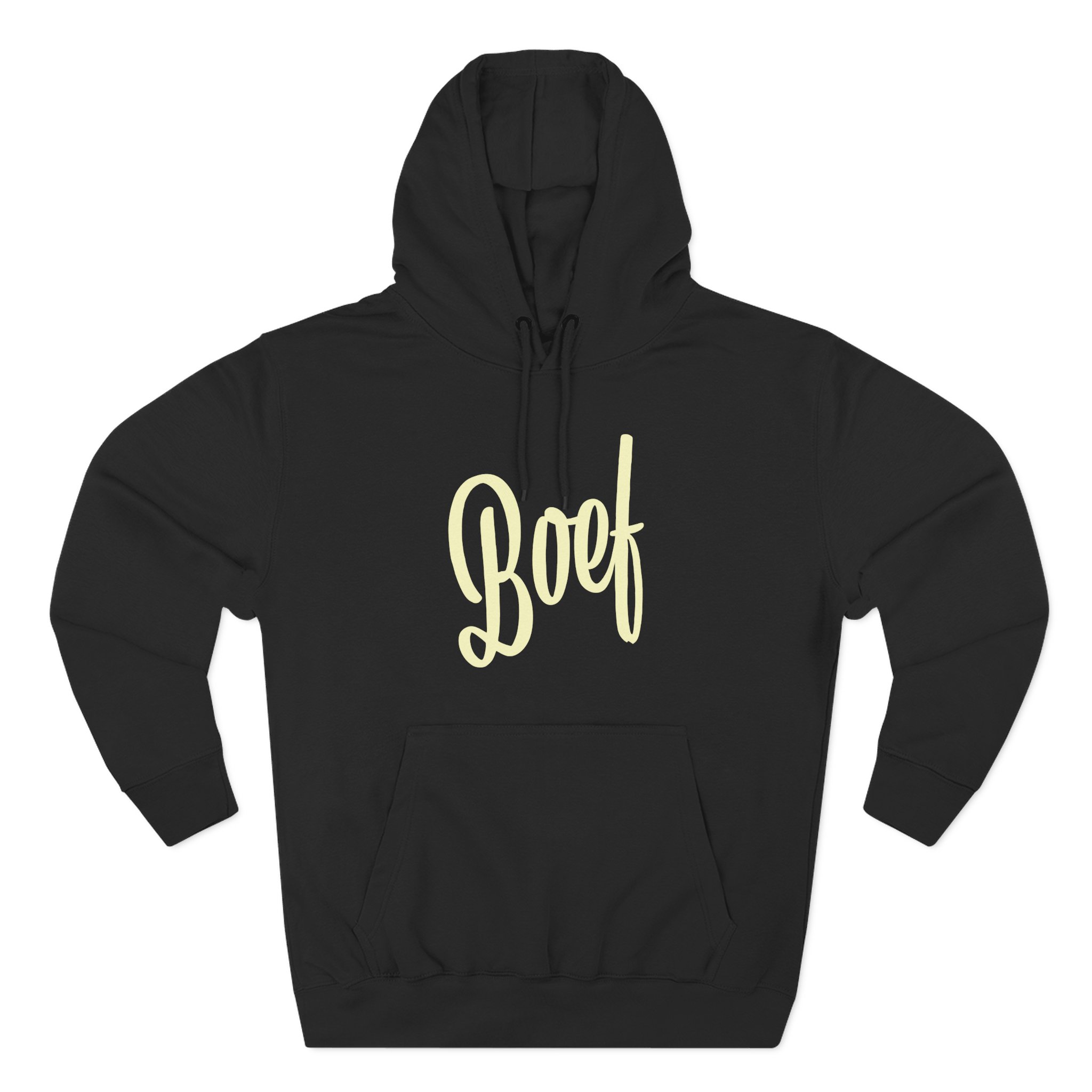 Boef Three-Panel Fleece Hoodie